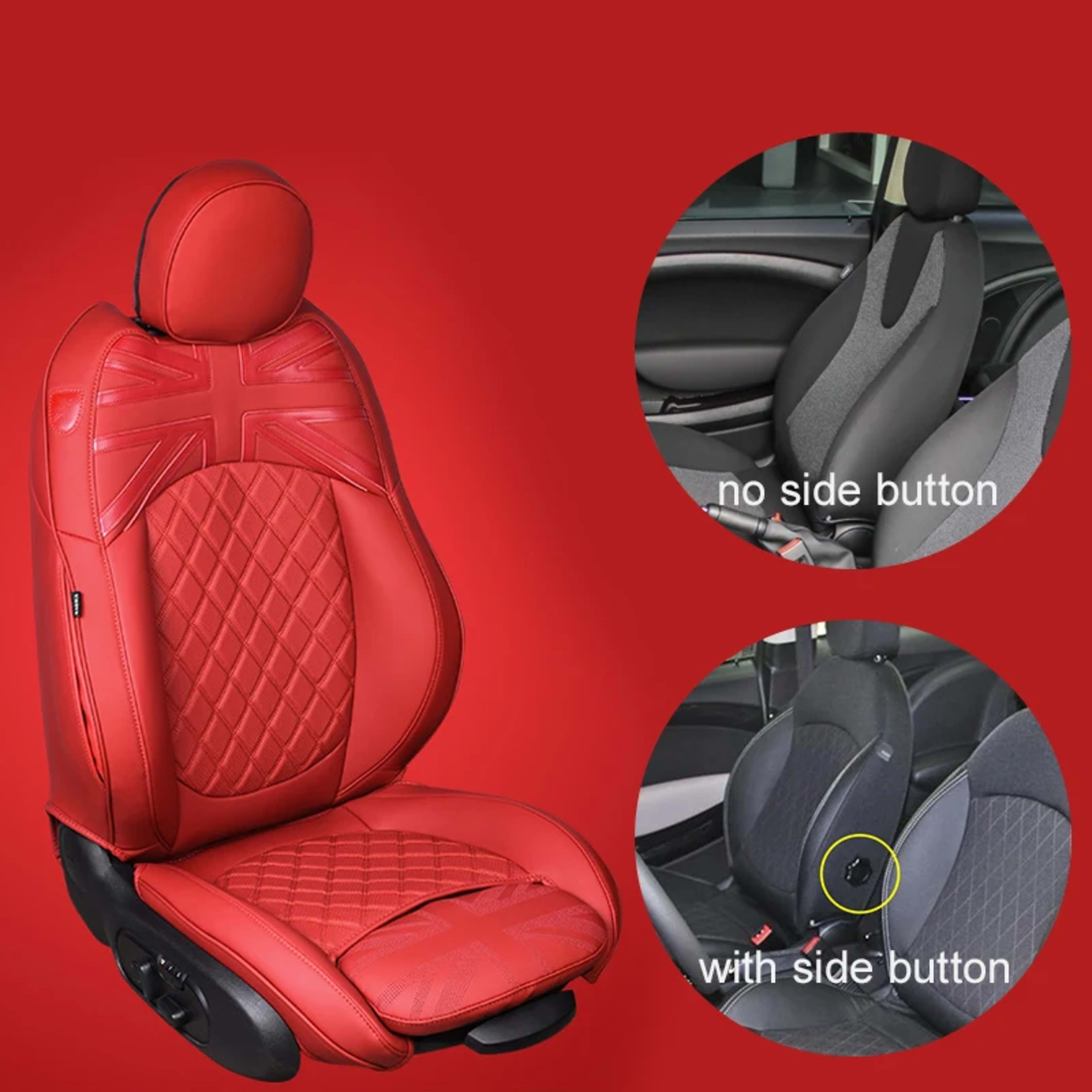 Car Accessories for MINI Cooper R50 R53 HATCHBACK R55 Clubman R56 R57 CABRIO R60 Countryman Custom  Seat Covers Leather  11
