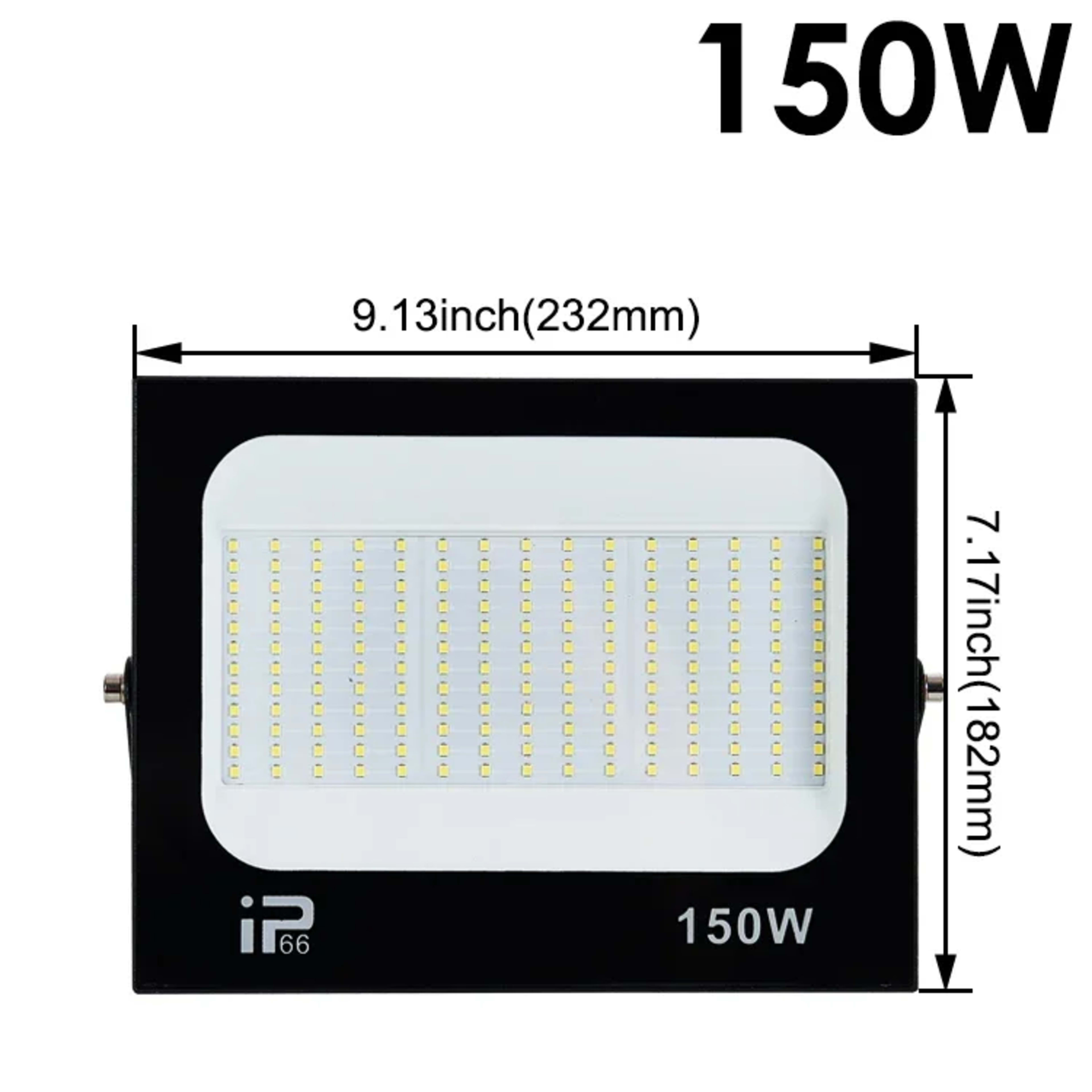 LED Flood Light Spotlight 100W 150W 200W Outdoor Lighting 6500K Waterproof Garage Gym Street Gate Wall Lamps Floodlights 13