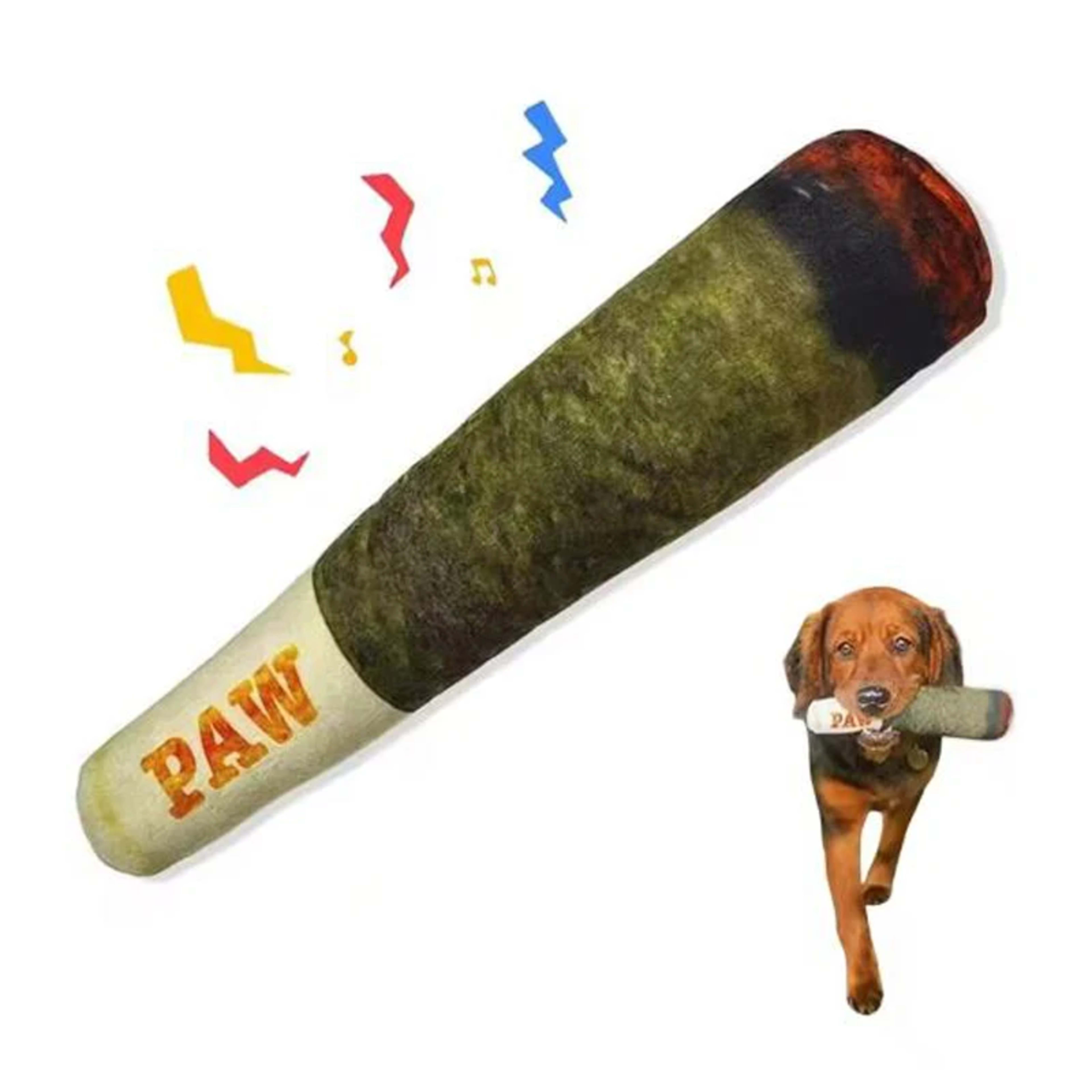 Dog Toy Funny Interactive Dog Toys Cigar Design Sound Making Toy Plush Squeaky Pet Grinding Teeth Creative Chew for Smal 1