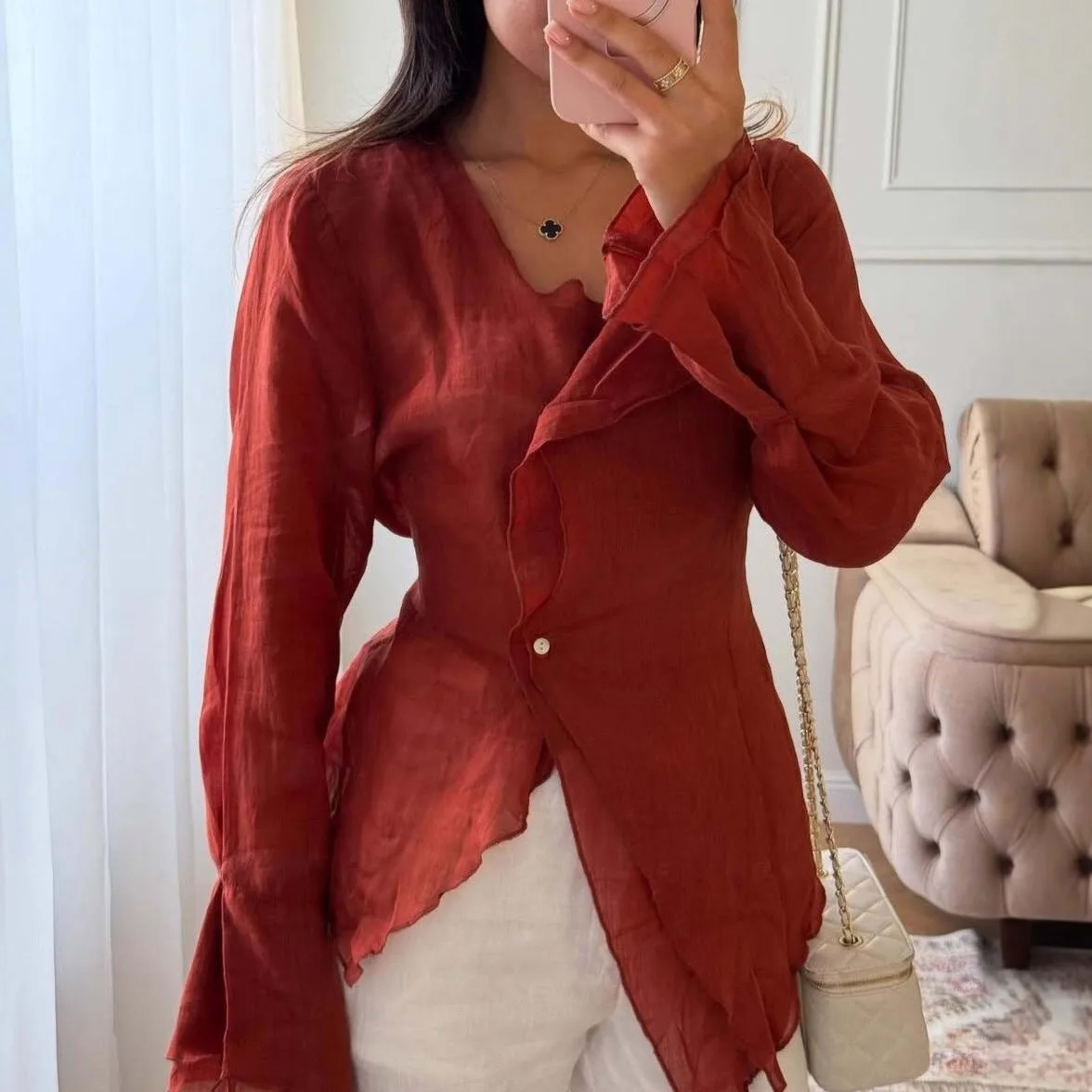 Women Blouses 2026 Spring Summer Long Sleeve Blouse Woman Blouse Shirt Office Elegant Work Shirt Top Blusas Mujer De Mod 9