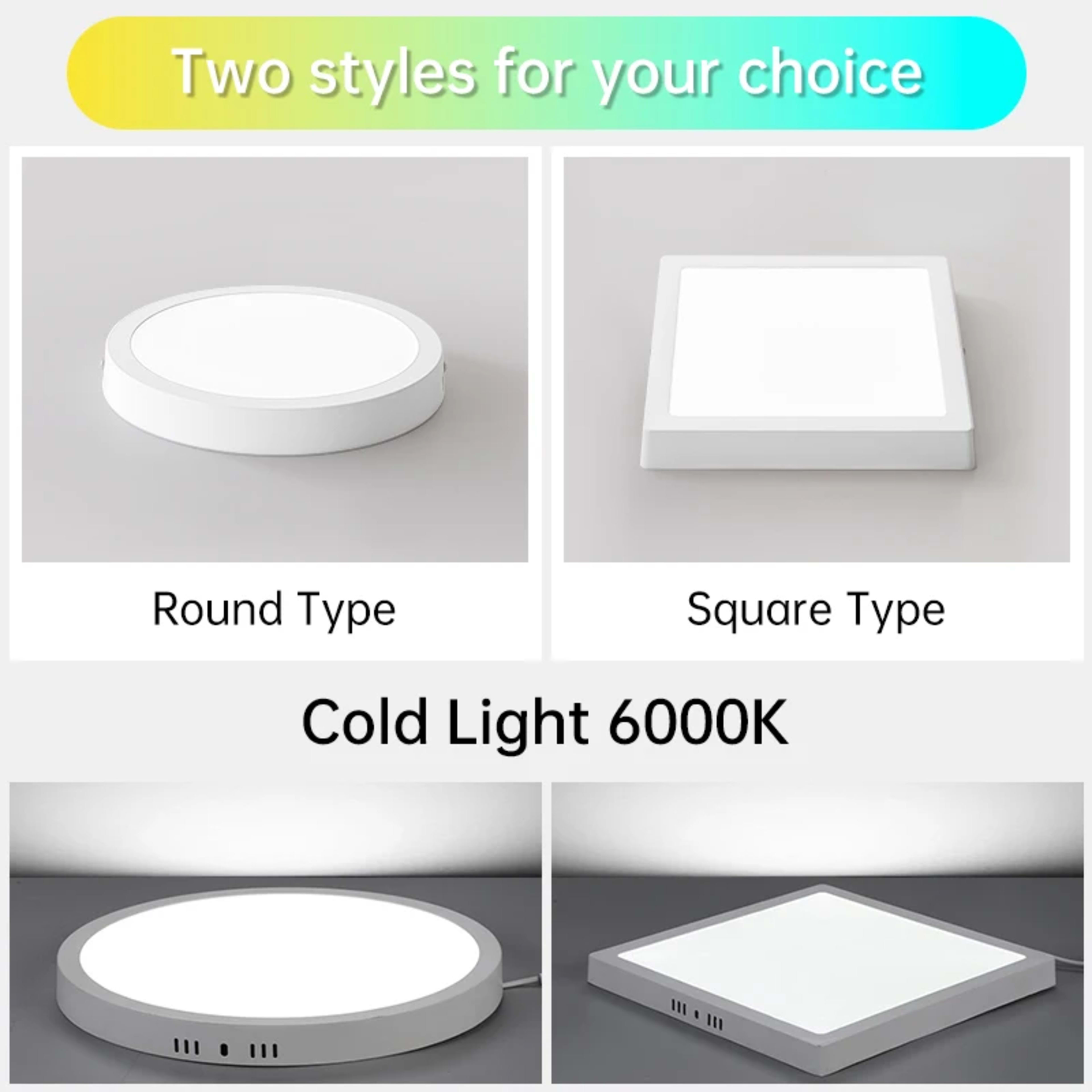 Led Ceiling Lights Fixture 110V 220V Ultra Thin Panel Lamp Led Chandelier Indoor Lightfor Living Room Bedroom Round Ceil 5