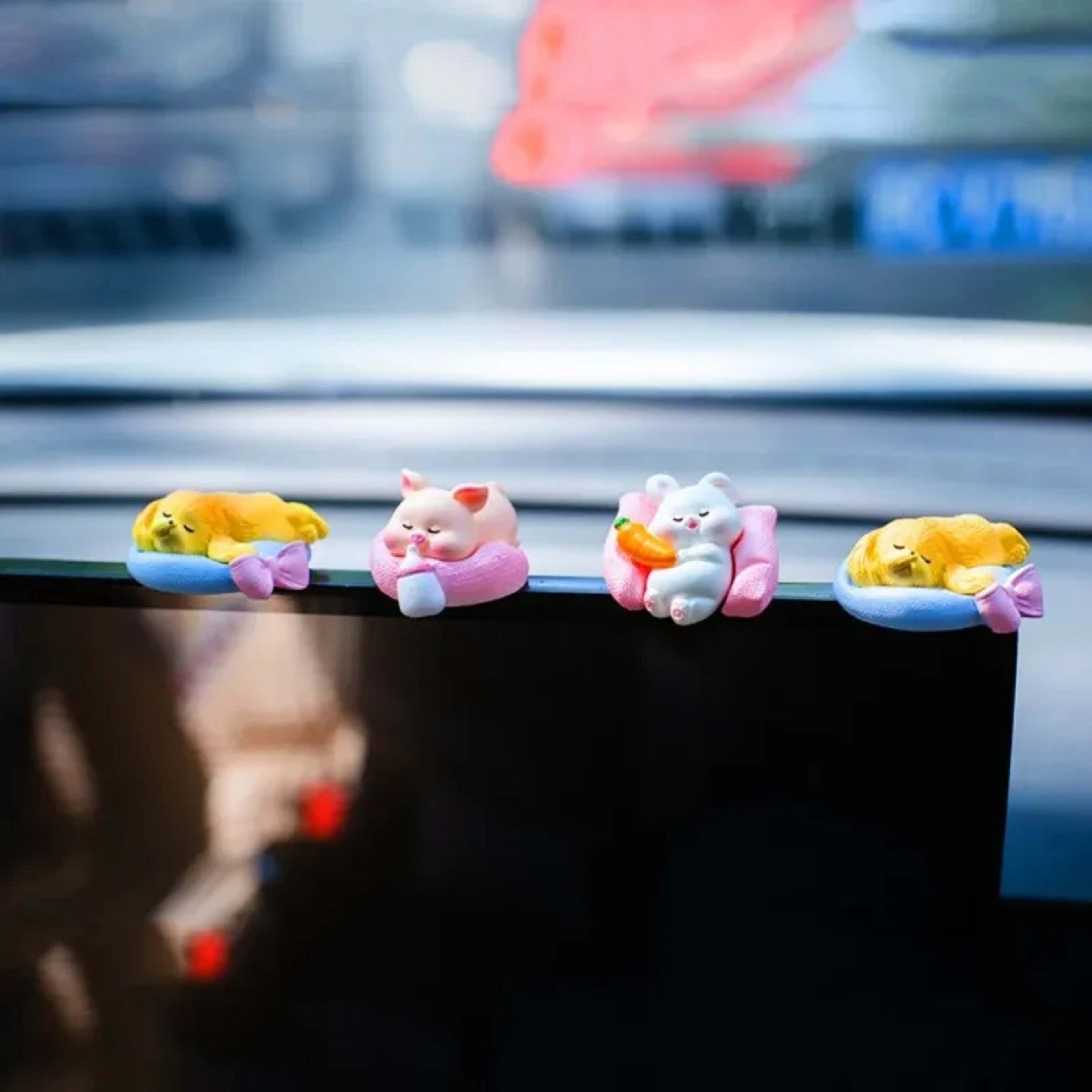 Cute Cars Accessories Funny Kawaii Animal Ornament Auto Central Control Screen Rearview Mirror Decor Car Accessories Int 4