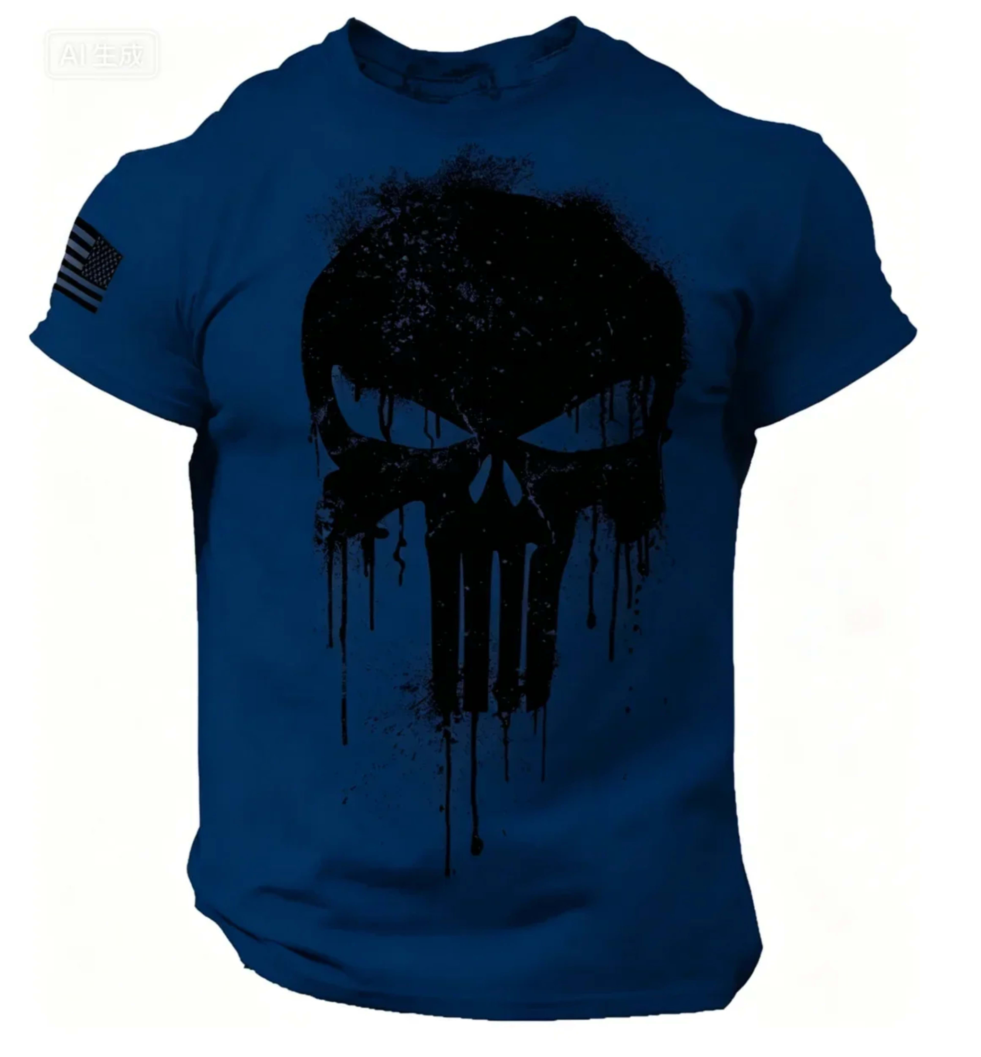 Men's T shirt for men 3D Print Patriotic Dropped T Shirt Oversized Short-Sleeved Sportswear Men Clothing Top Tees 9