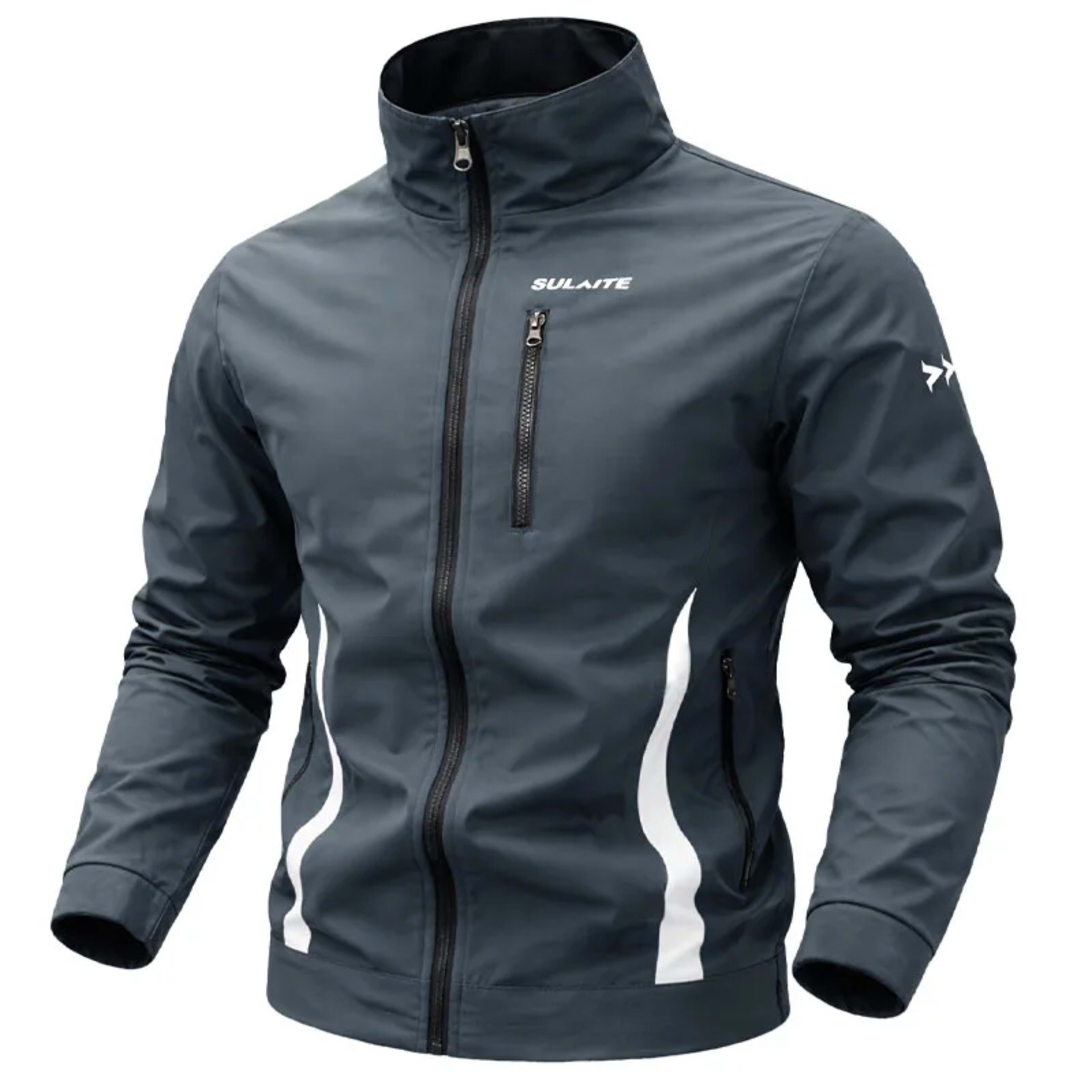 Men‘s Jacket Casual Stand Collar Jacket Spring Summer Lightweight Windbreaker Bomber Jacket Sportswear Breathable Coat C 5