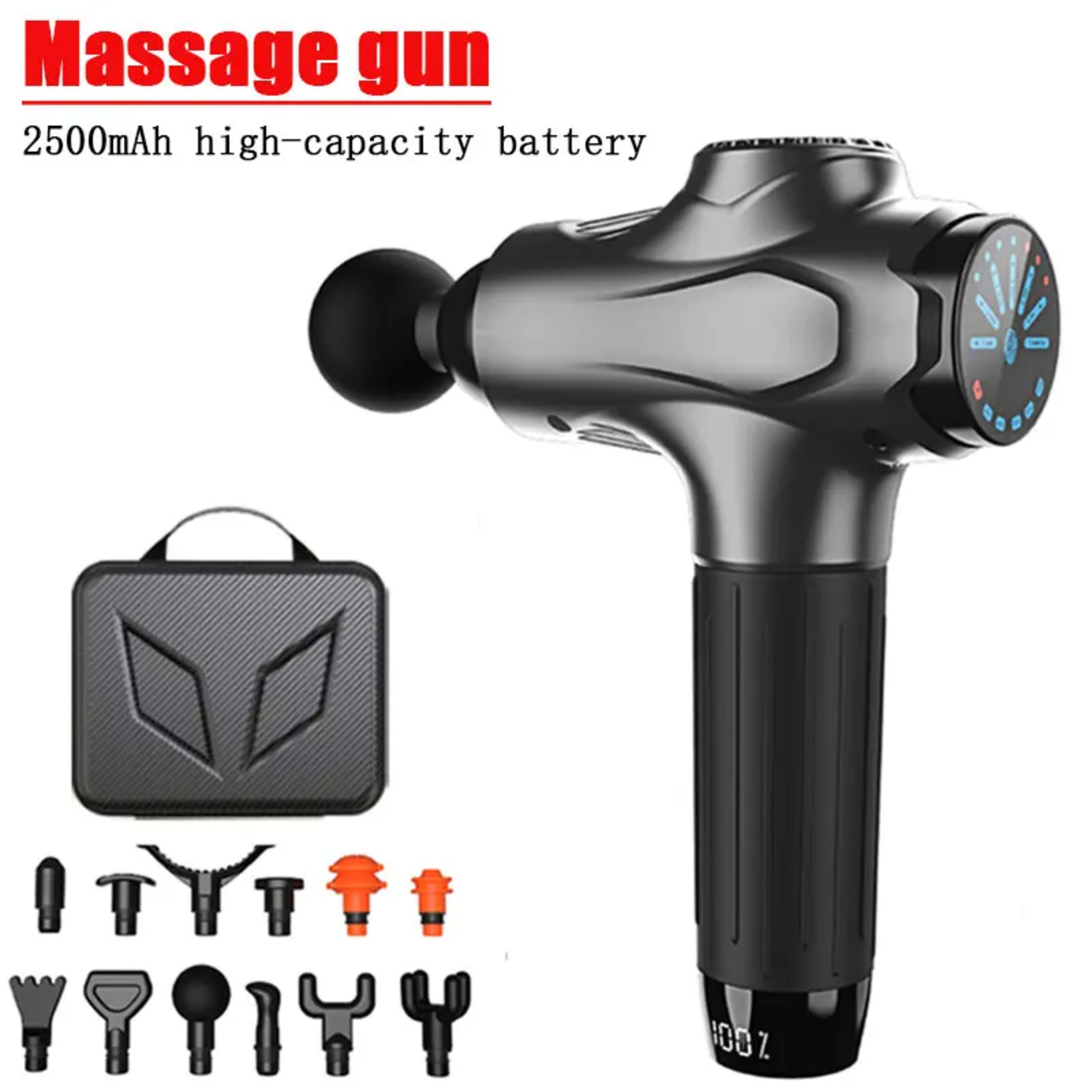 Professional Massage Guns12 Heads Smart Massage Gun For Body Neck Back Electric Handheld Fascia Gun Muscle Relaxation Ma 1