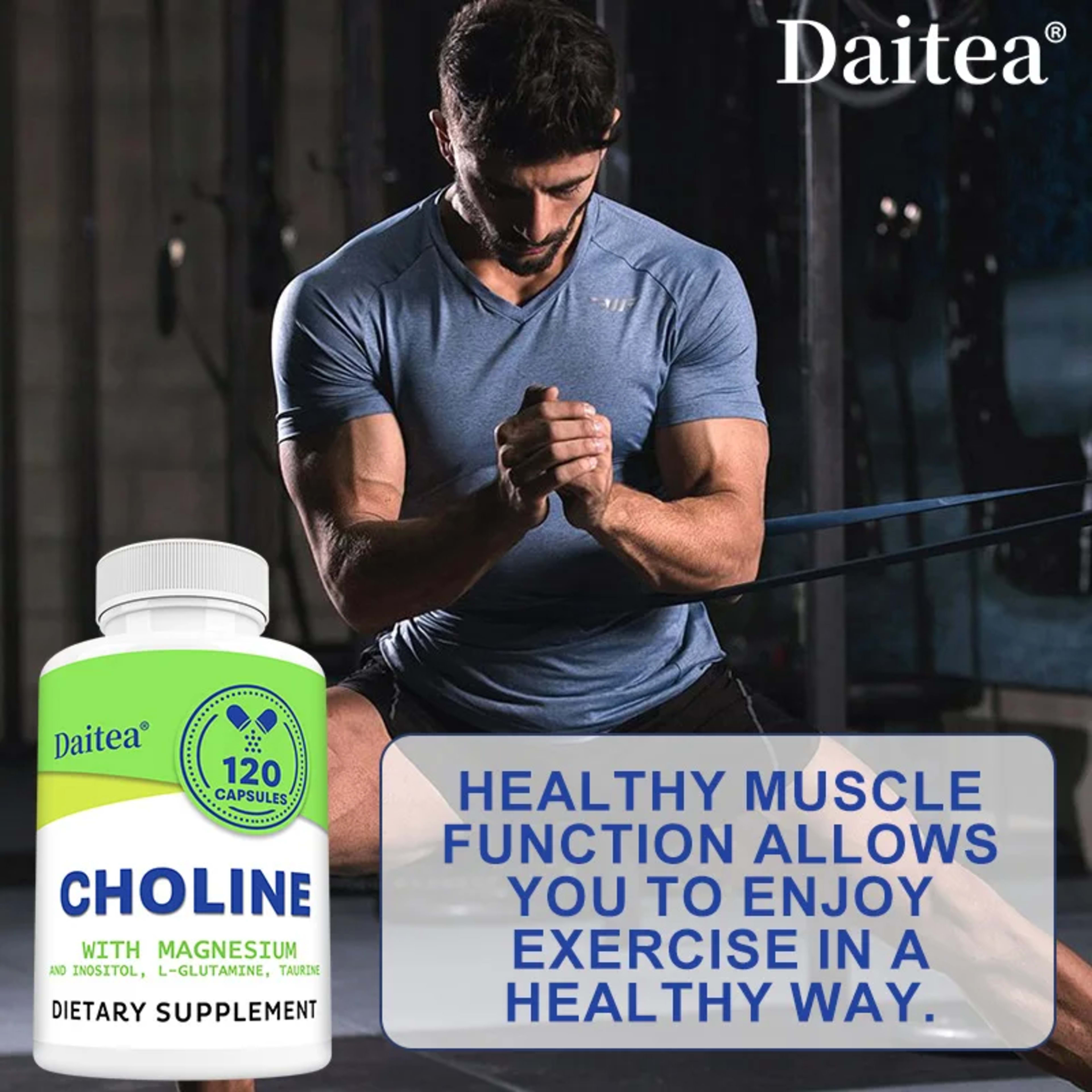 Choline Supplement - Supports Muscle and Cardiovascular Health - Vegetarian, Non-GMO 6