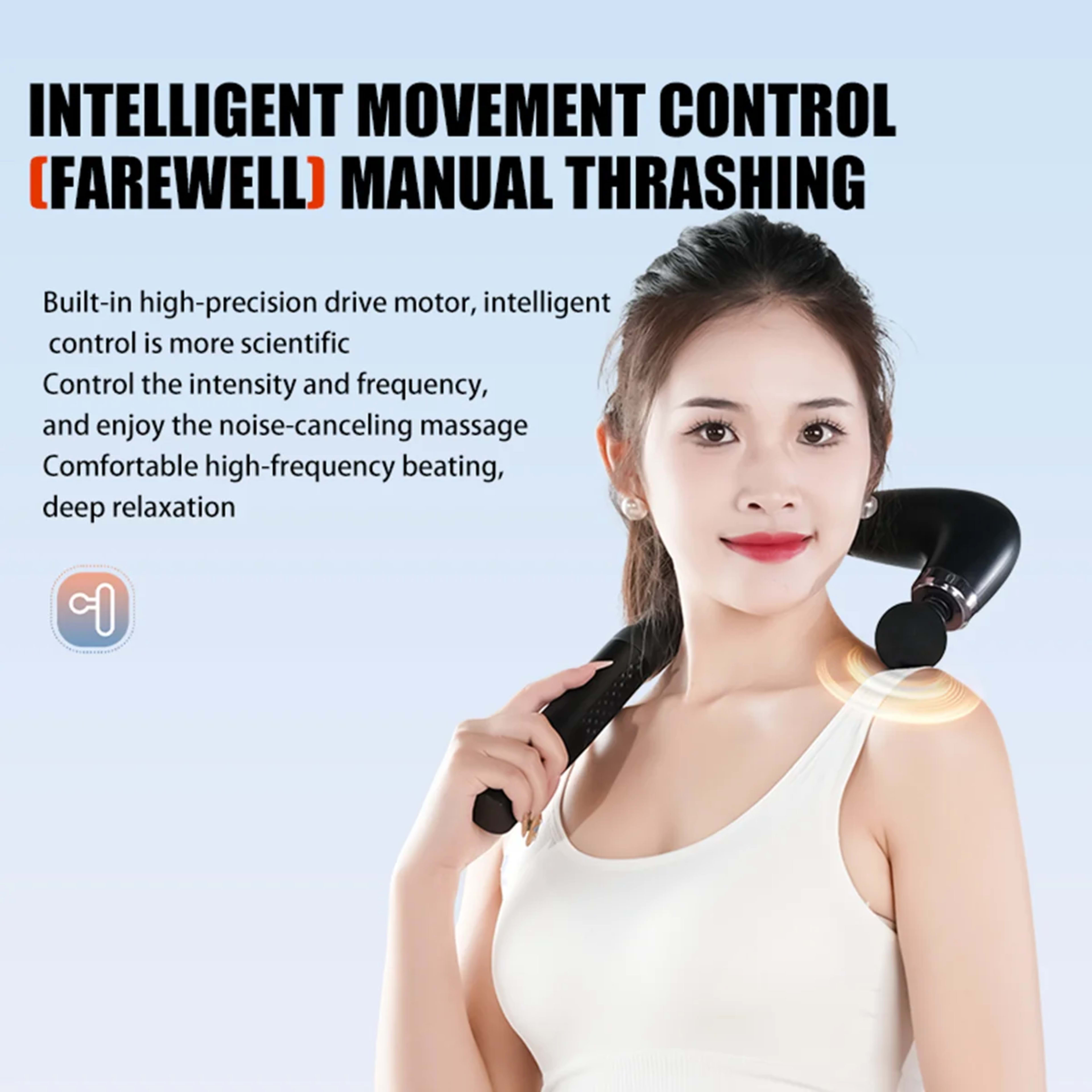Electric Fascia Gun Massager Body Relaxation Trigger Point Massage Machine for Fitness Hammer Home Handheld Hammer 2