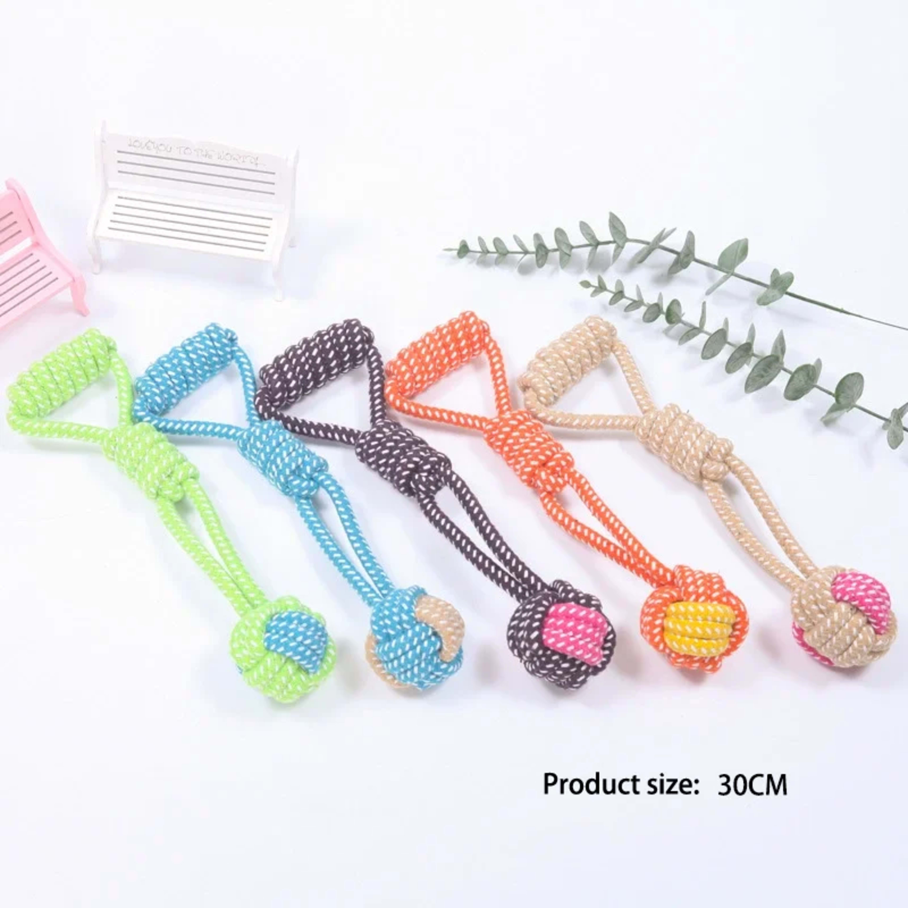 Pet Dog Toys for Large Small Dogs Toy Interactive Cotton Rope Mini Dog Toys Ball for Dogs Accessories Toothbrush Chew Pu 4