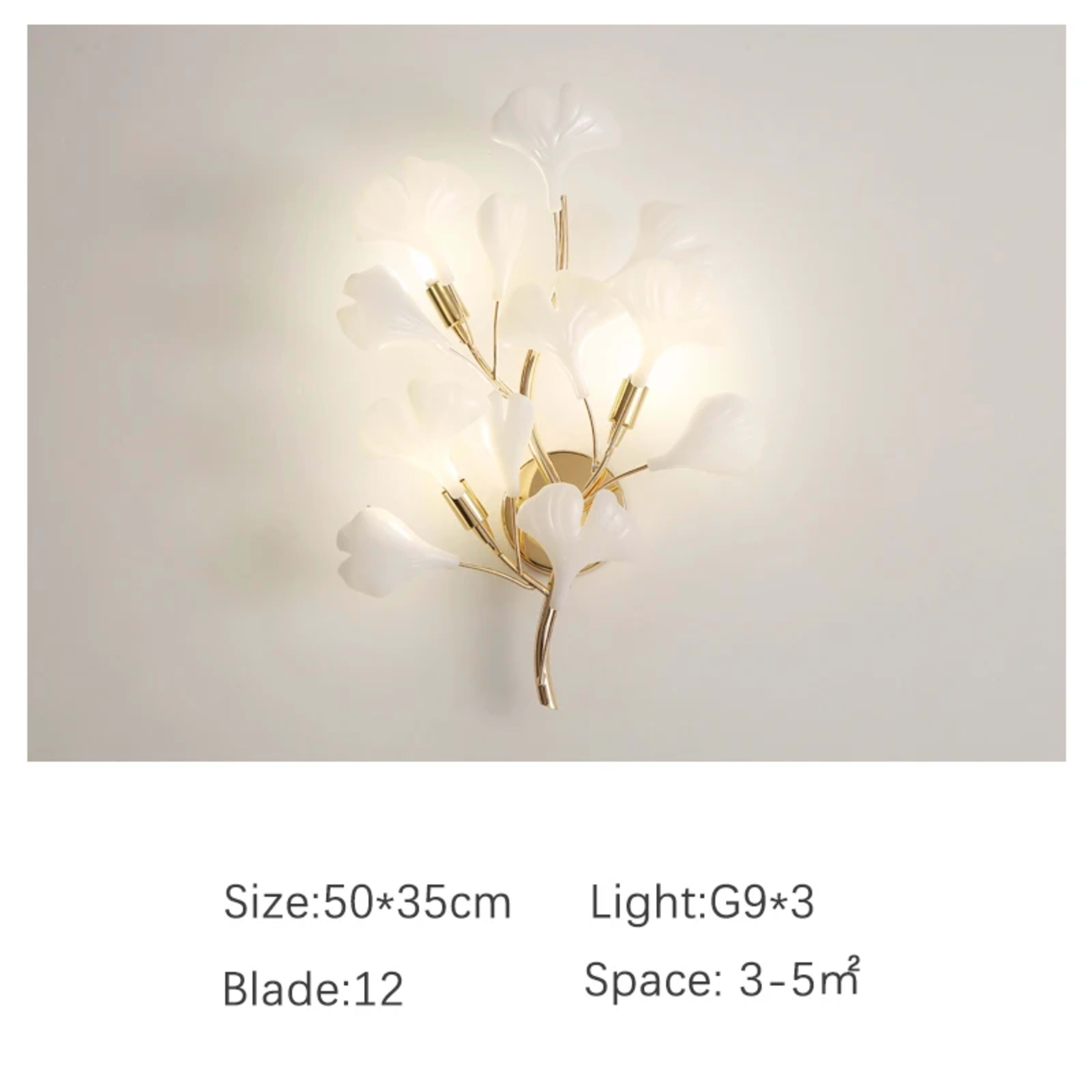 Modern LED Pendant Lights Home Decoration Bedroom Dining Living Room Ceiling Chandelier Ginkgo Leaf Art Long Lighting Fi 14