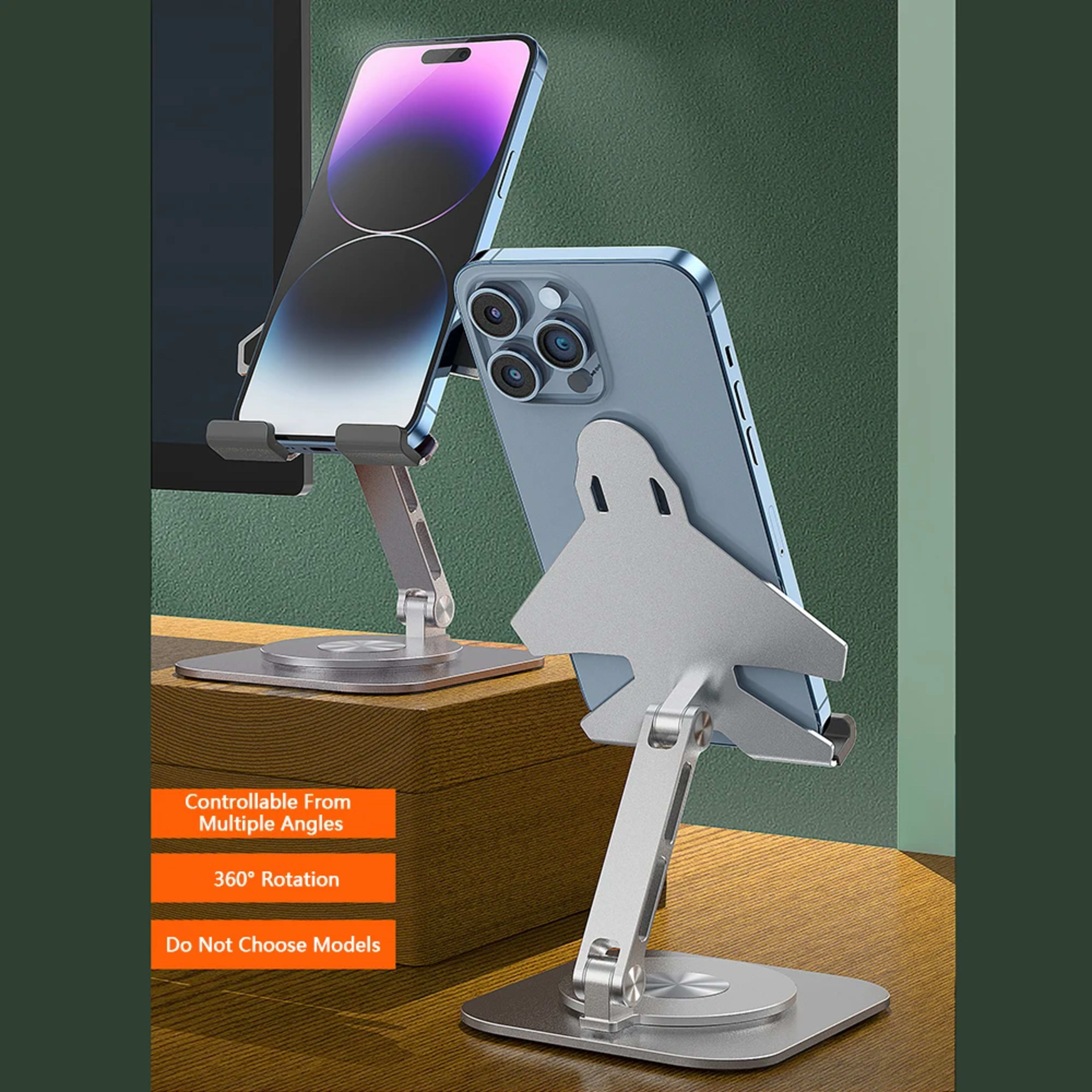 Phone Stand For iPhone 17 16 15 Samsung Xiaomi Cellphone Smartphone Desk Holder Aluminum Alloy Desktop Bracket Phone Acc 3