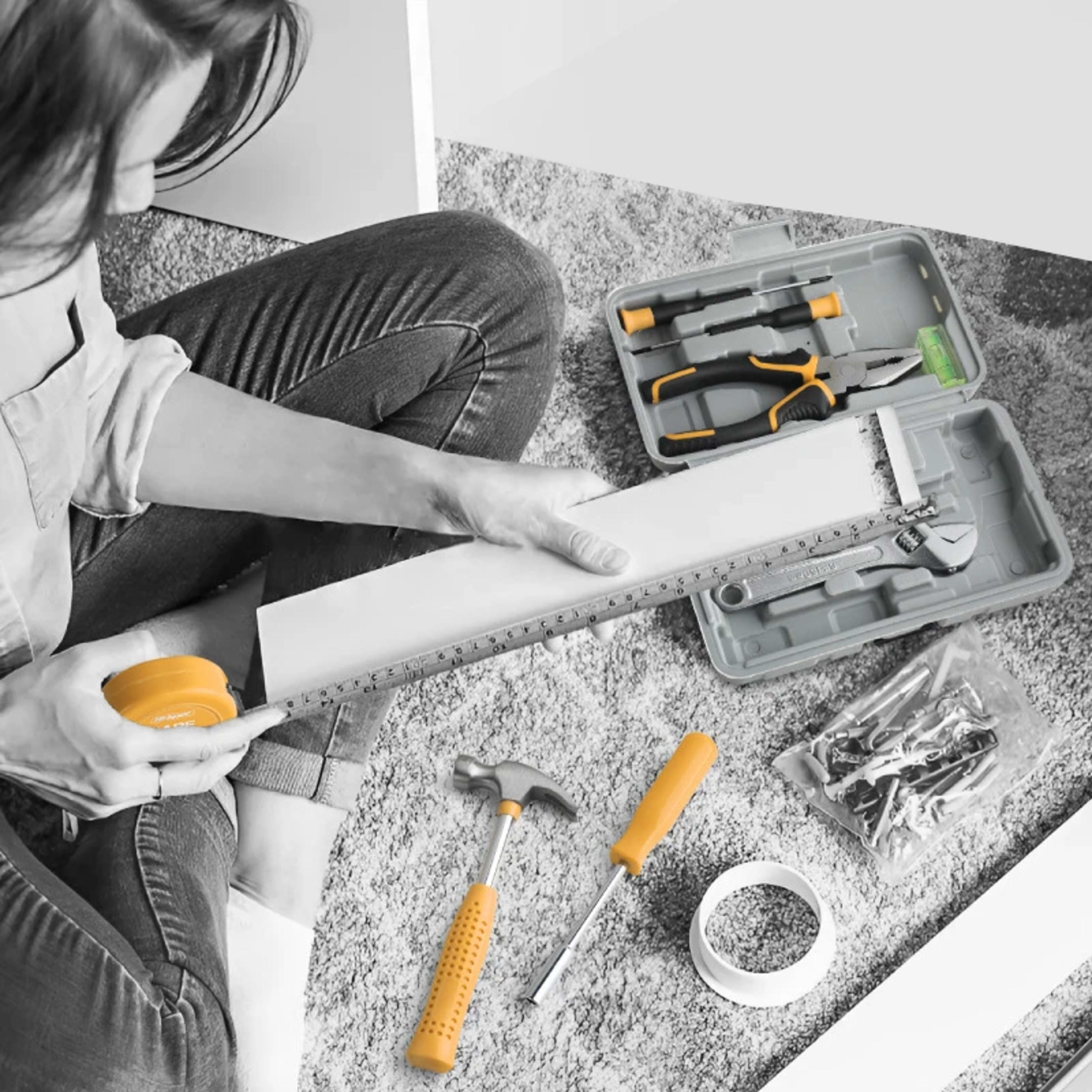 20 Pieces Home Tool Set, Basics Household Tool Kit With Small Mini Carrying Box For Men And Women DIY 4