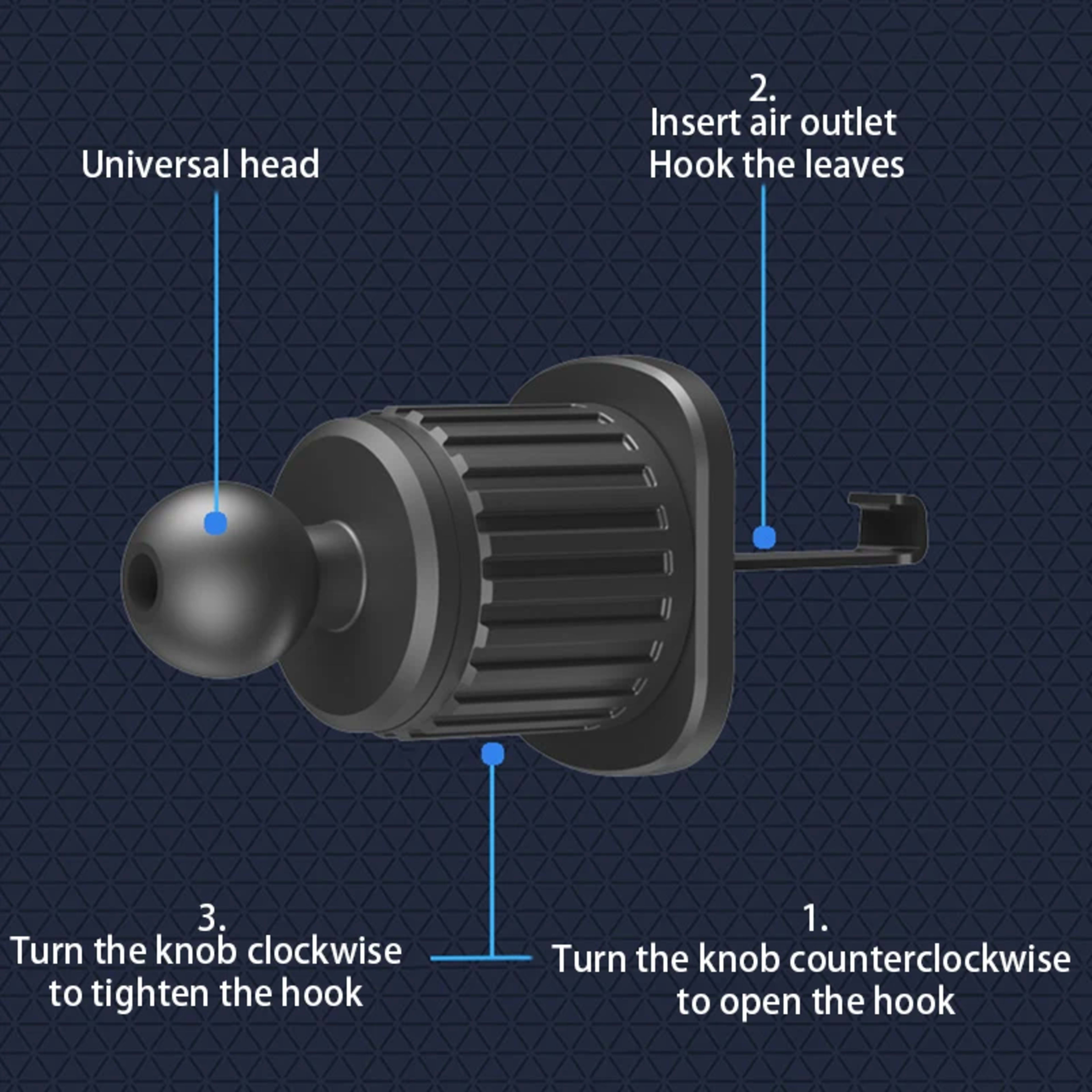 SEAMETAL Car Phone Holder Bracket Accessories Interior Air Outlet Vent Base Gadget Universal Auto Cellphone Support Acce 3