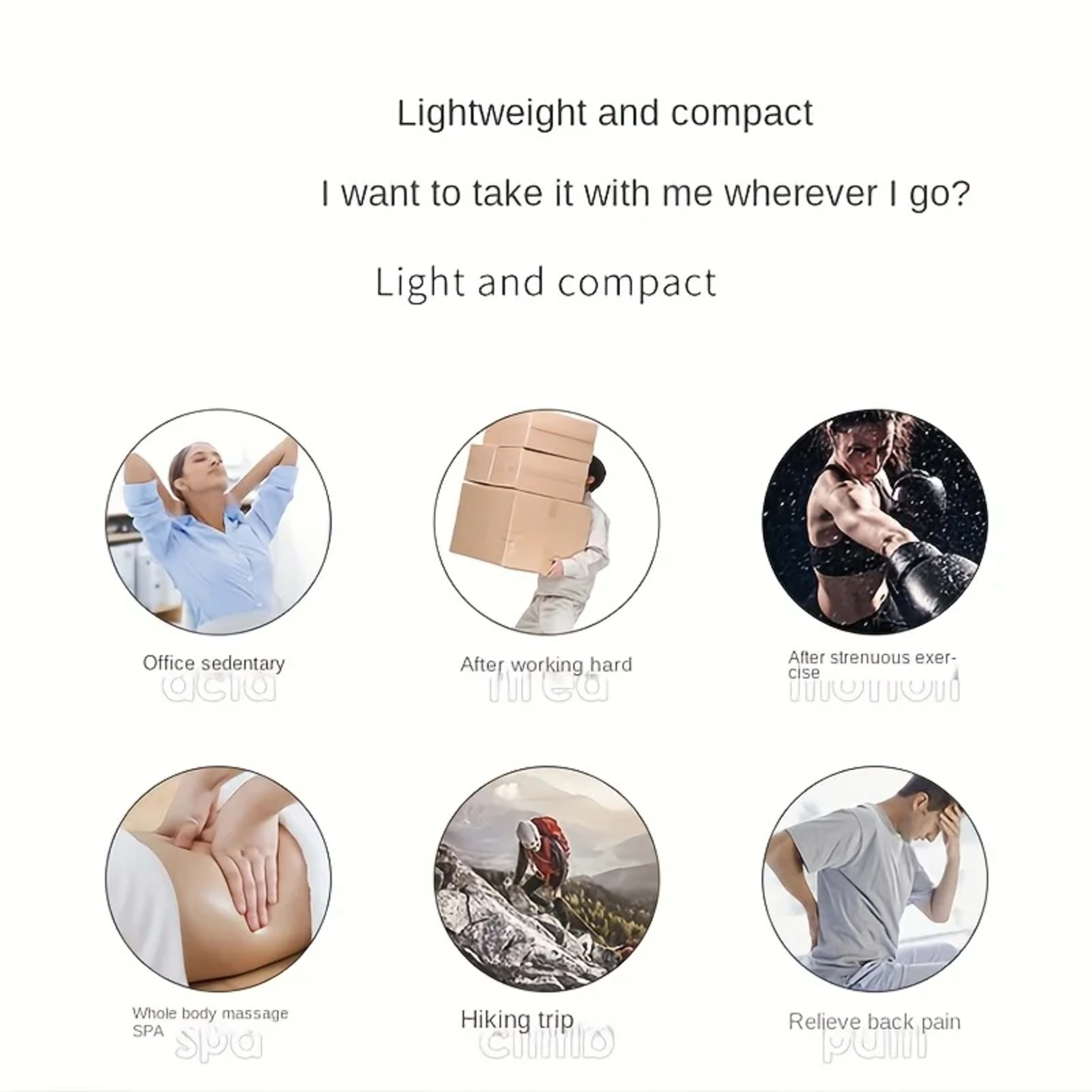 1 Massage Gun, Handheld Deep Muscle Massager for Body, Back, and Neck Pain, Ultra-Compact and Elegant Design, High Torqu 5