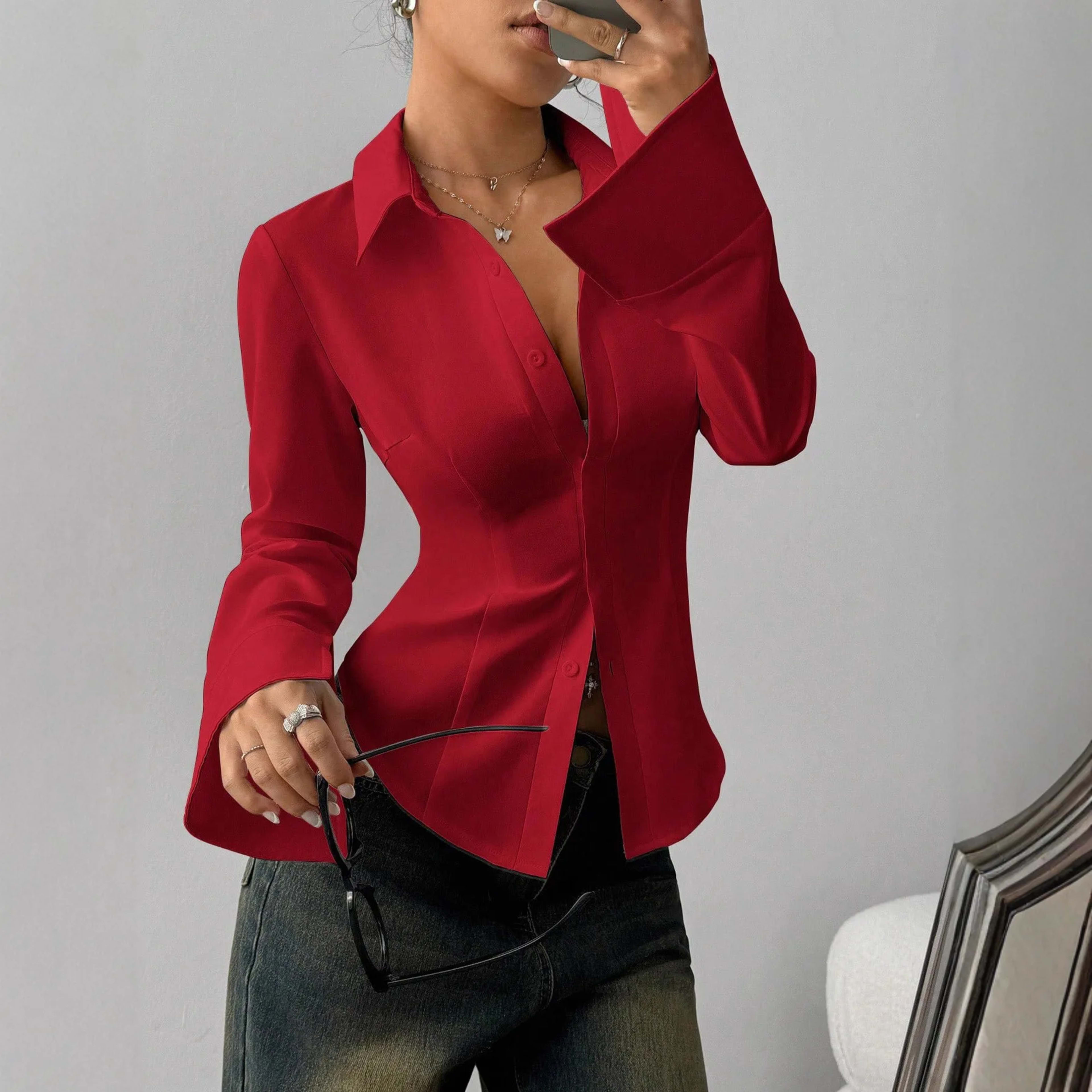 Women Blouses 2026 Spring Autumn Long Sleeve Blouse Woman Blouse Shirt Office Elegant Work Shirt Top Blusas Mujer De Mod 10