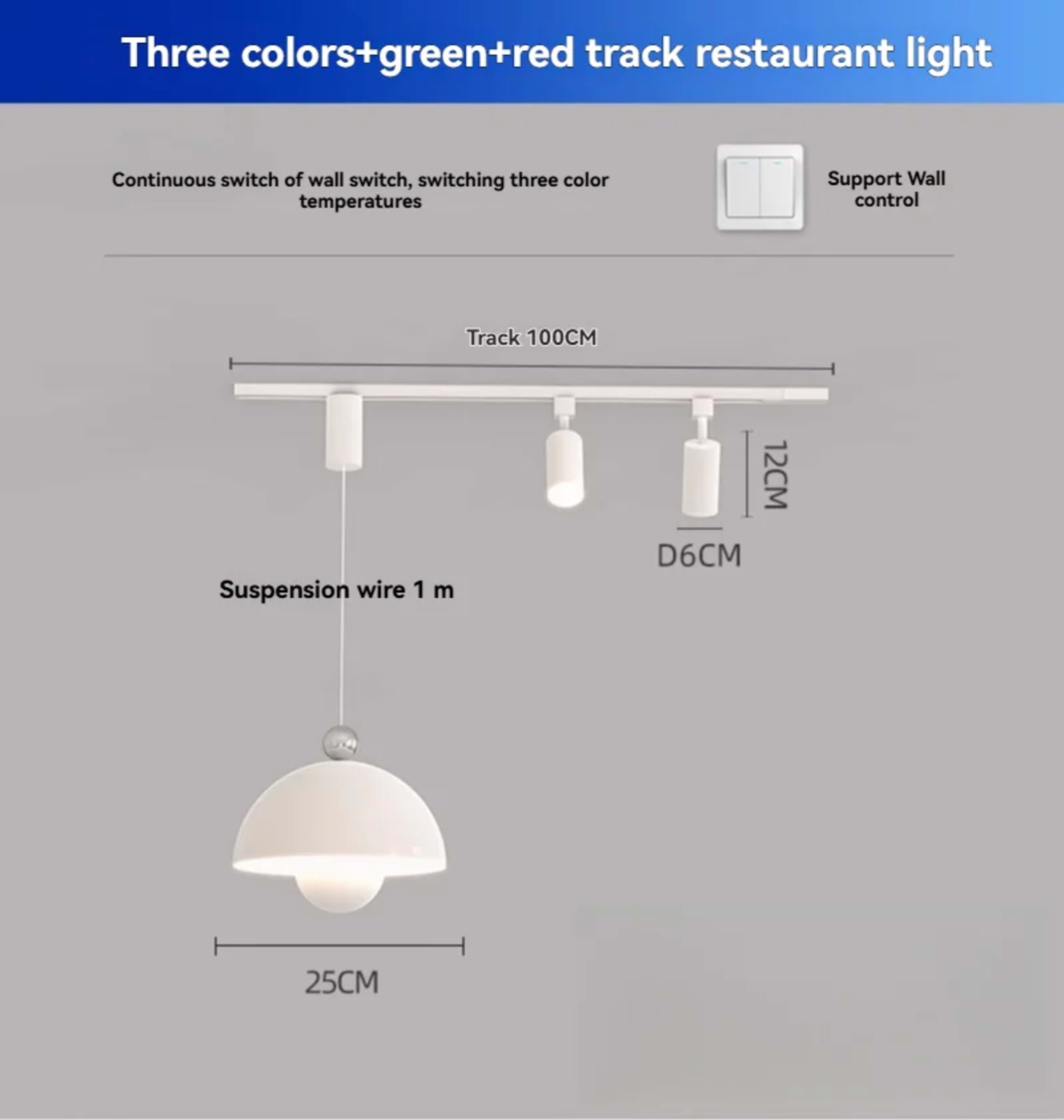 French Style Led Pendant Light Long Strip Spotlight Home Decoration Living Room Bedroom Dining Room Kitchen Lighting Fix
