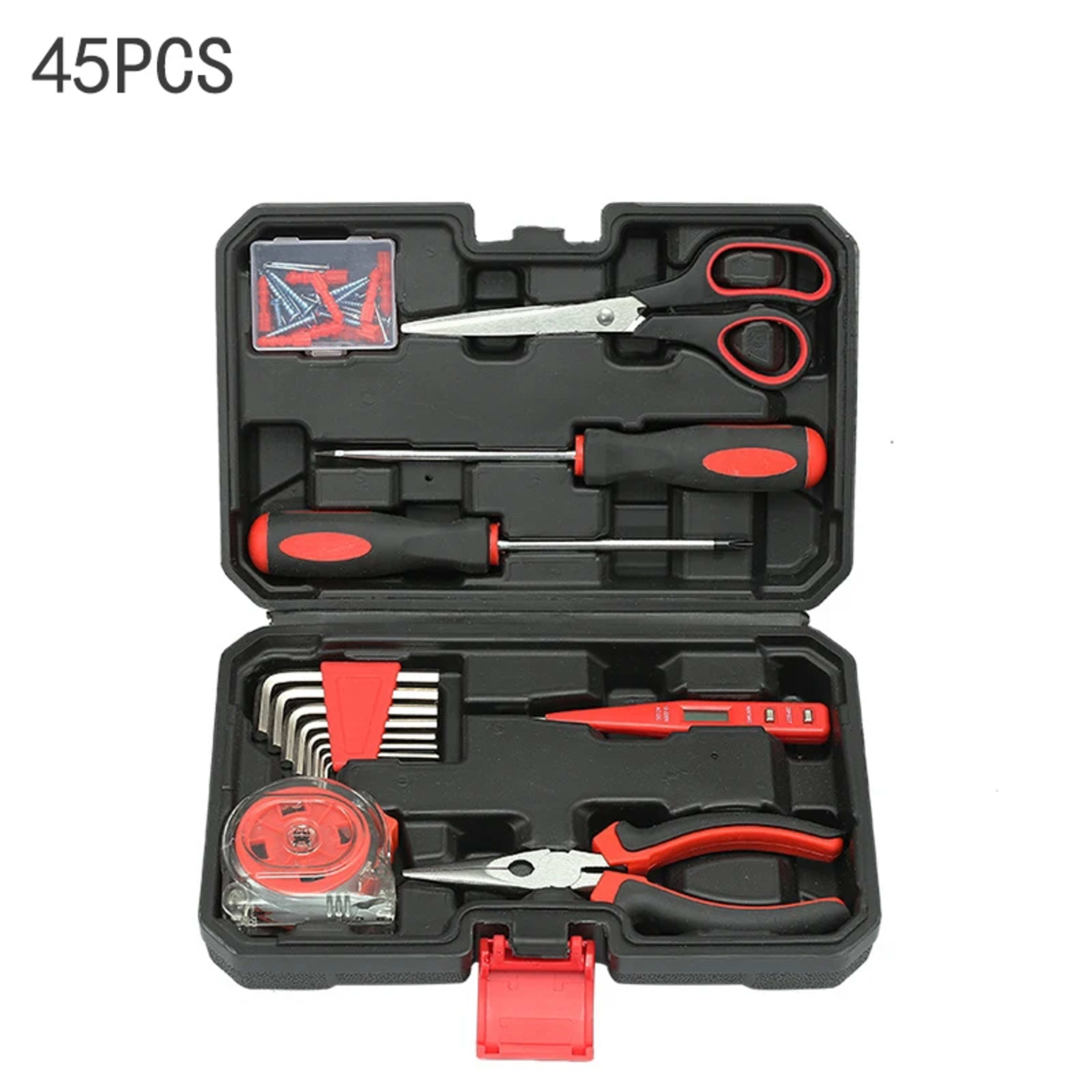 Household DIY Hardware Tools Set Toolbox Electrician Carpenter Multi Functional Portable Manual Repair Tool Combination  13