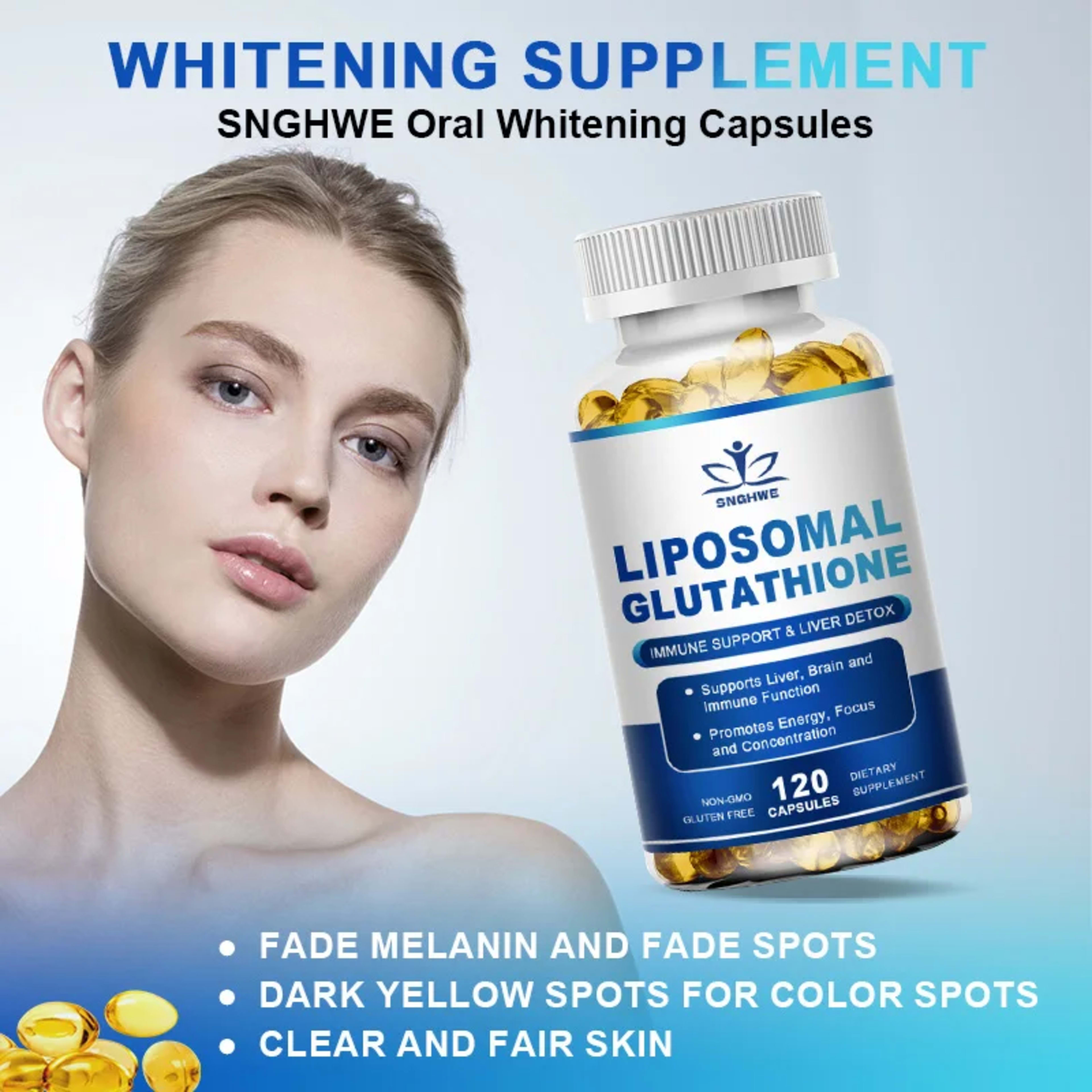 1000 mg Glutathione Supplement - Maintains Youthful - Supports Skin Health, Antioxidant Supplement, Non-GMO 2