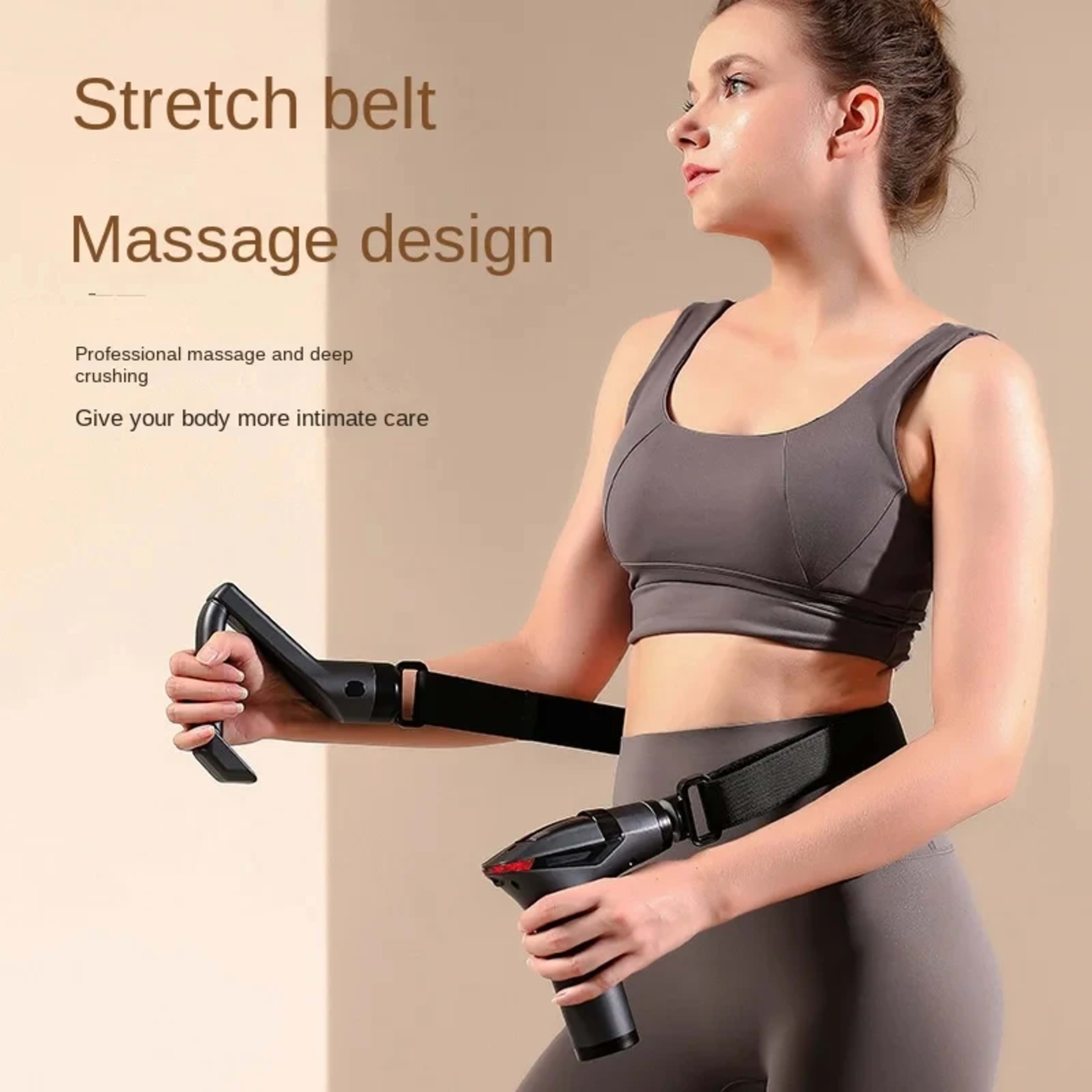 Hot Selling Long-handle Electric Massage Gun: Multifunctional for Muscle Relaxation, Deep Tissue Percussion Relief 2