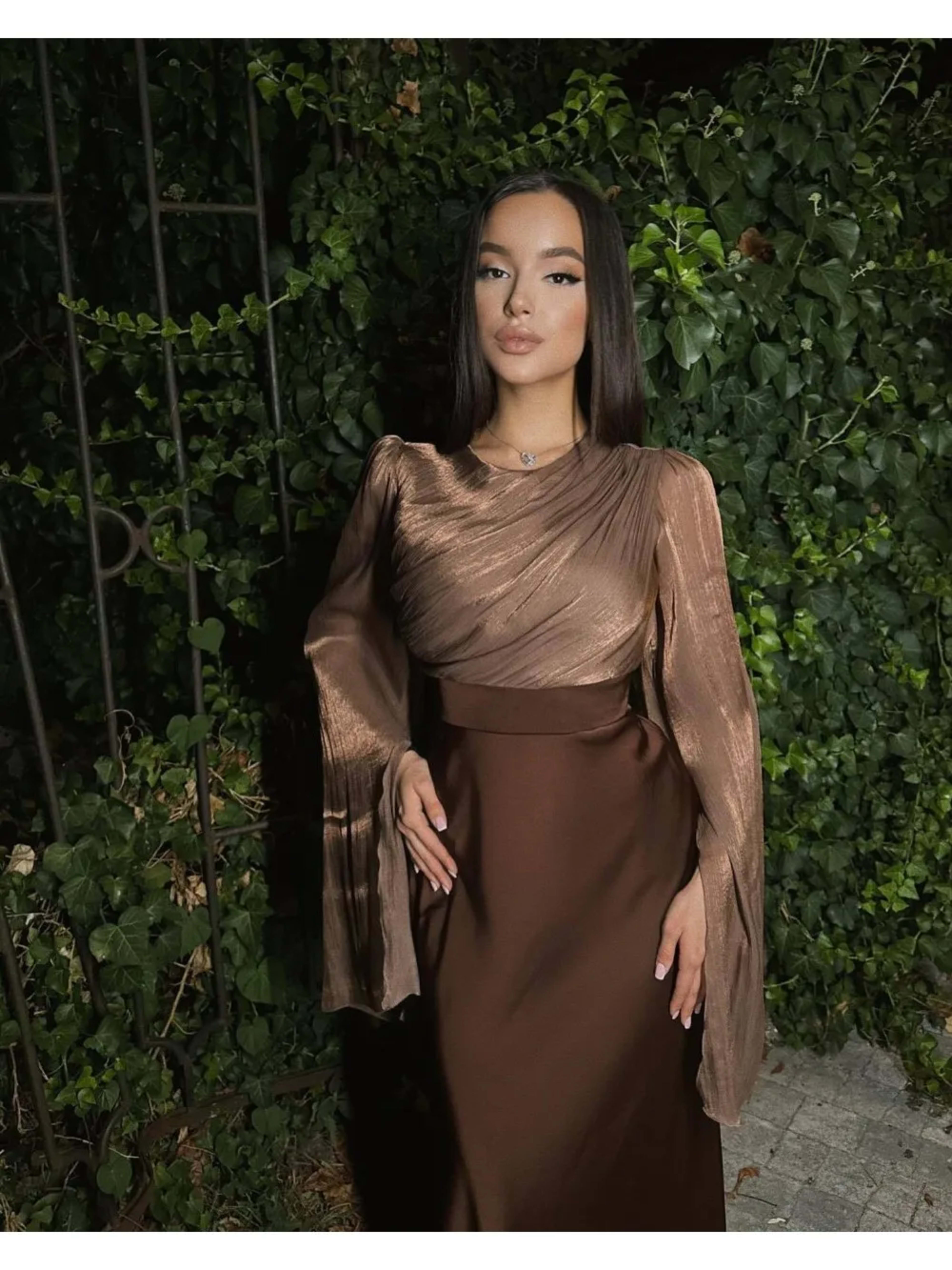 Muslim Dress for Women Party Abaya Dresses Bat Sleeve Ramadan Eid Arab Long Robe Morocco Dubai Kaftan Islam Vestidos Jal 8