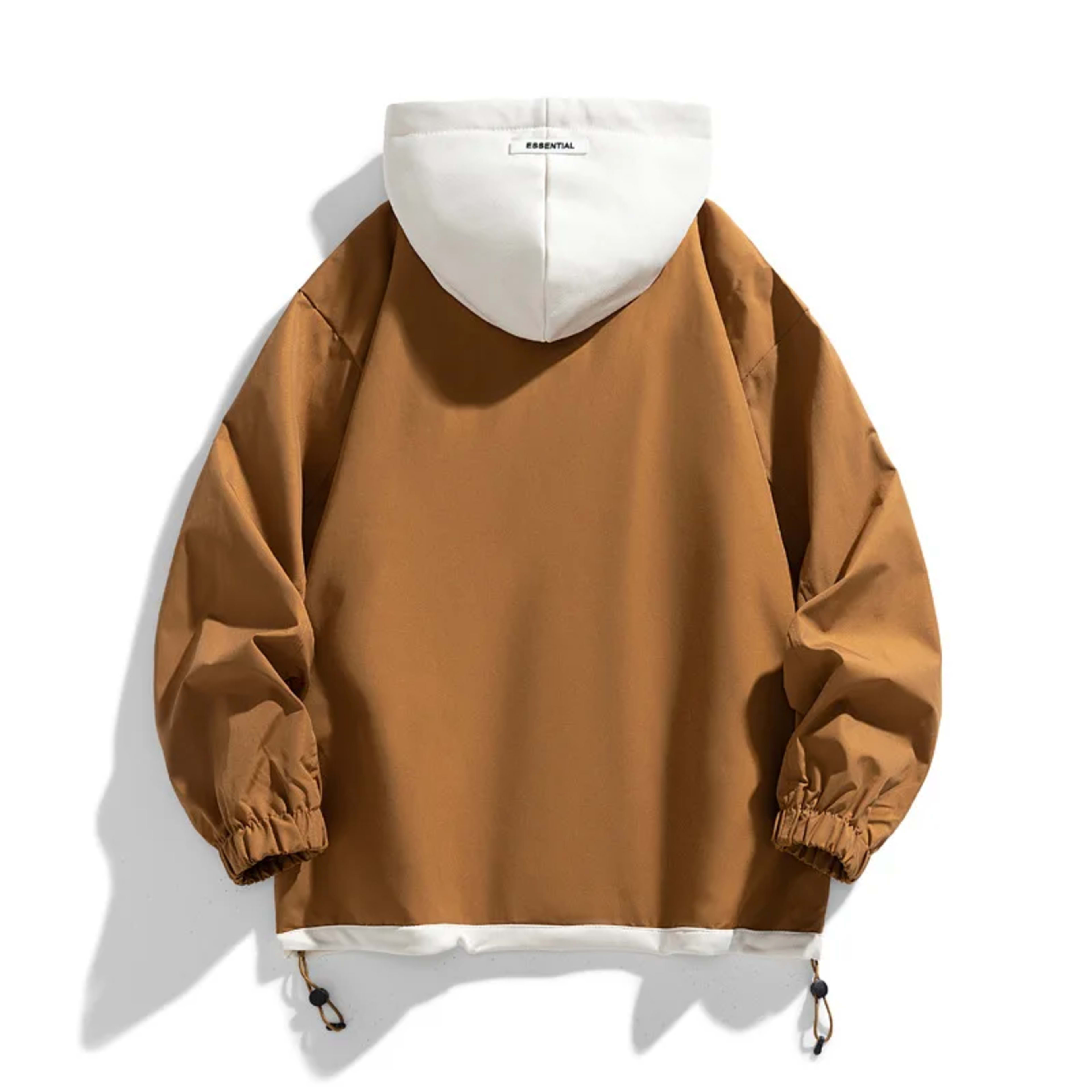 Men's Jacket Thin Hooded Jacket Youth Autumn and Winter New Popular Color Matching High-end Baseball Uniform Casual Hood 5