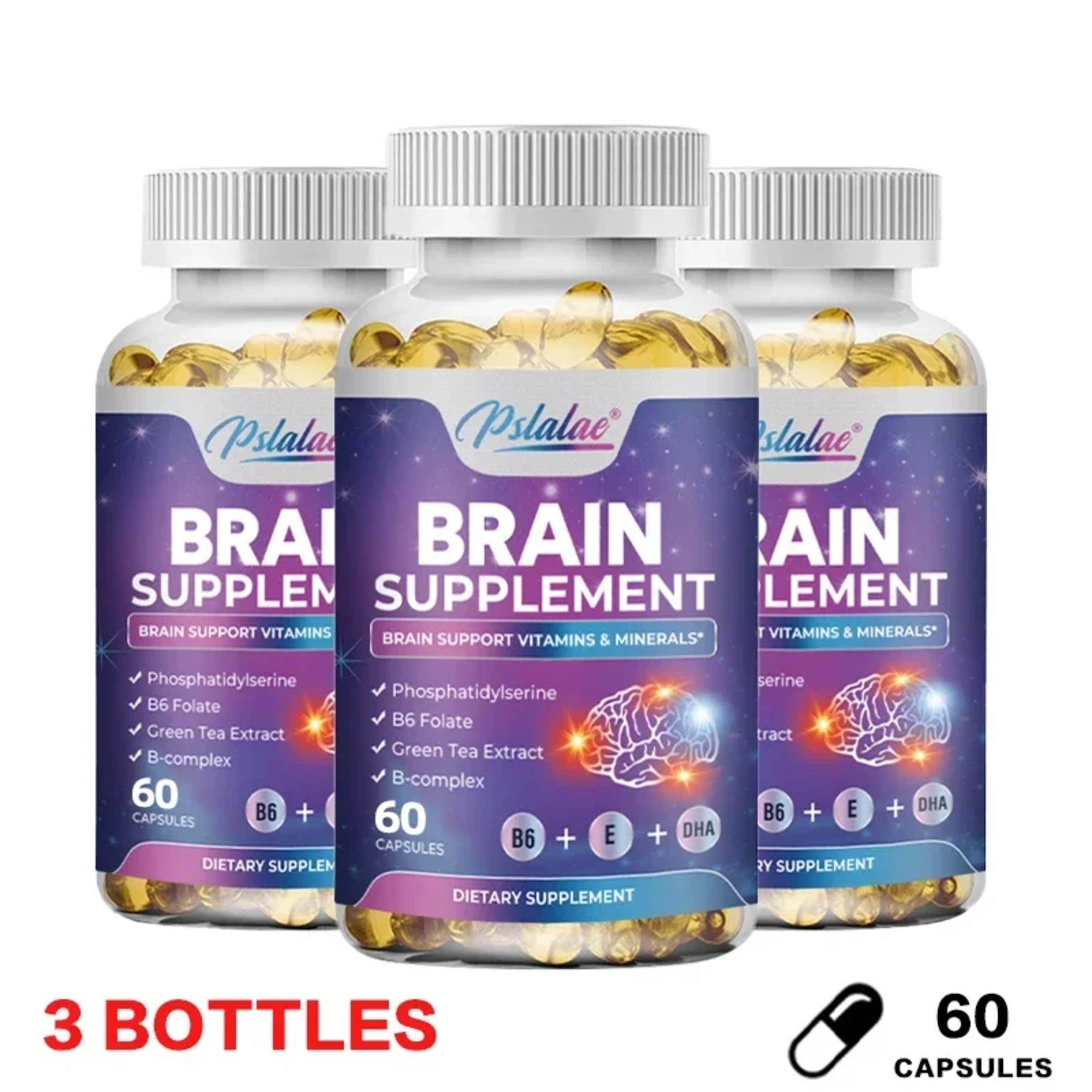 Brain Supplement - Contains B Vitamins To Support Brain Health, Improve Cognitive Function, and Enhance Memory and Conce 9