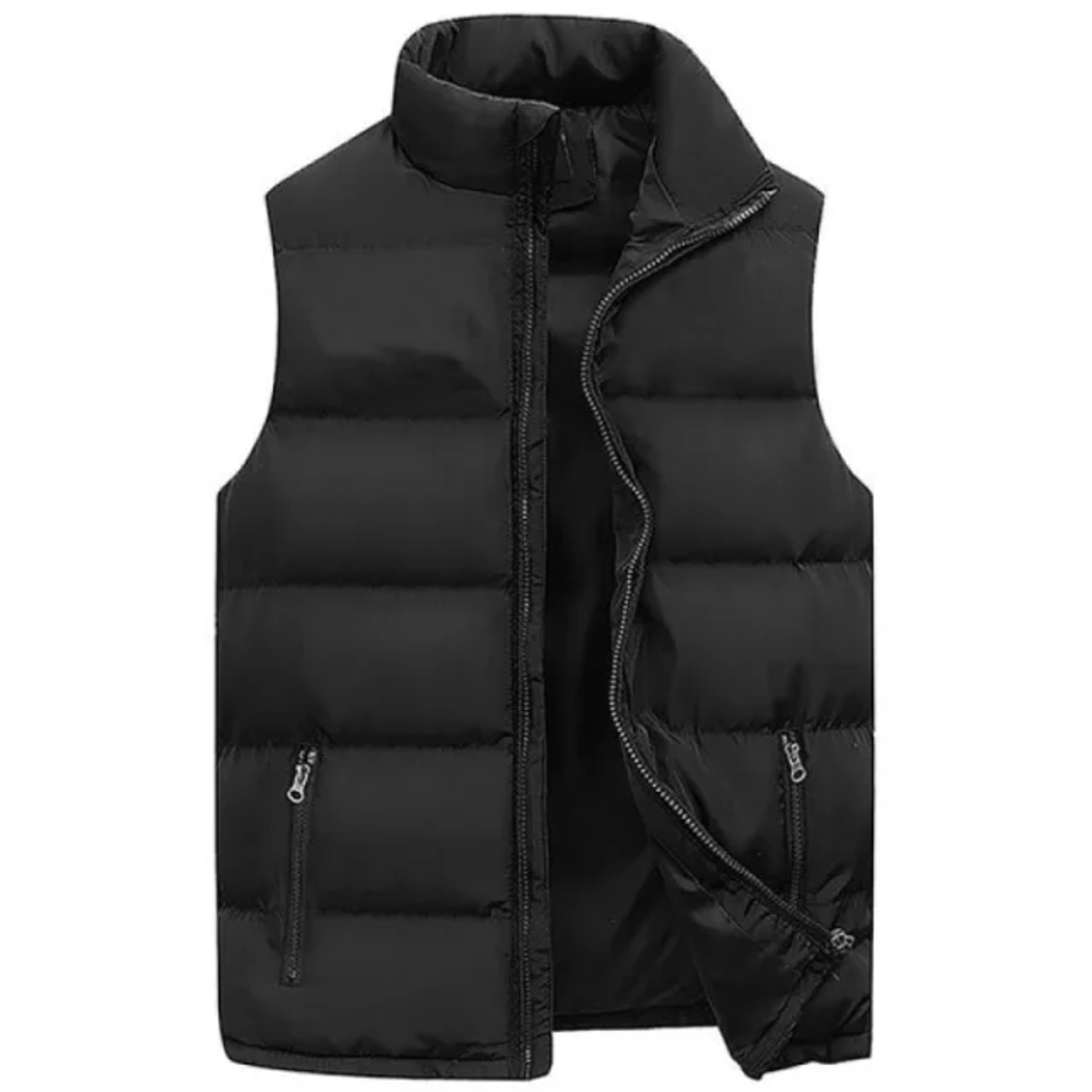 Mens Vest Jacket Warm Sleeveless Jackets Winter Waterproof Zipper Coat Autumn Stand-up Collar Casual Waistcoat Brand Clo
