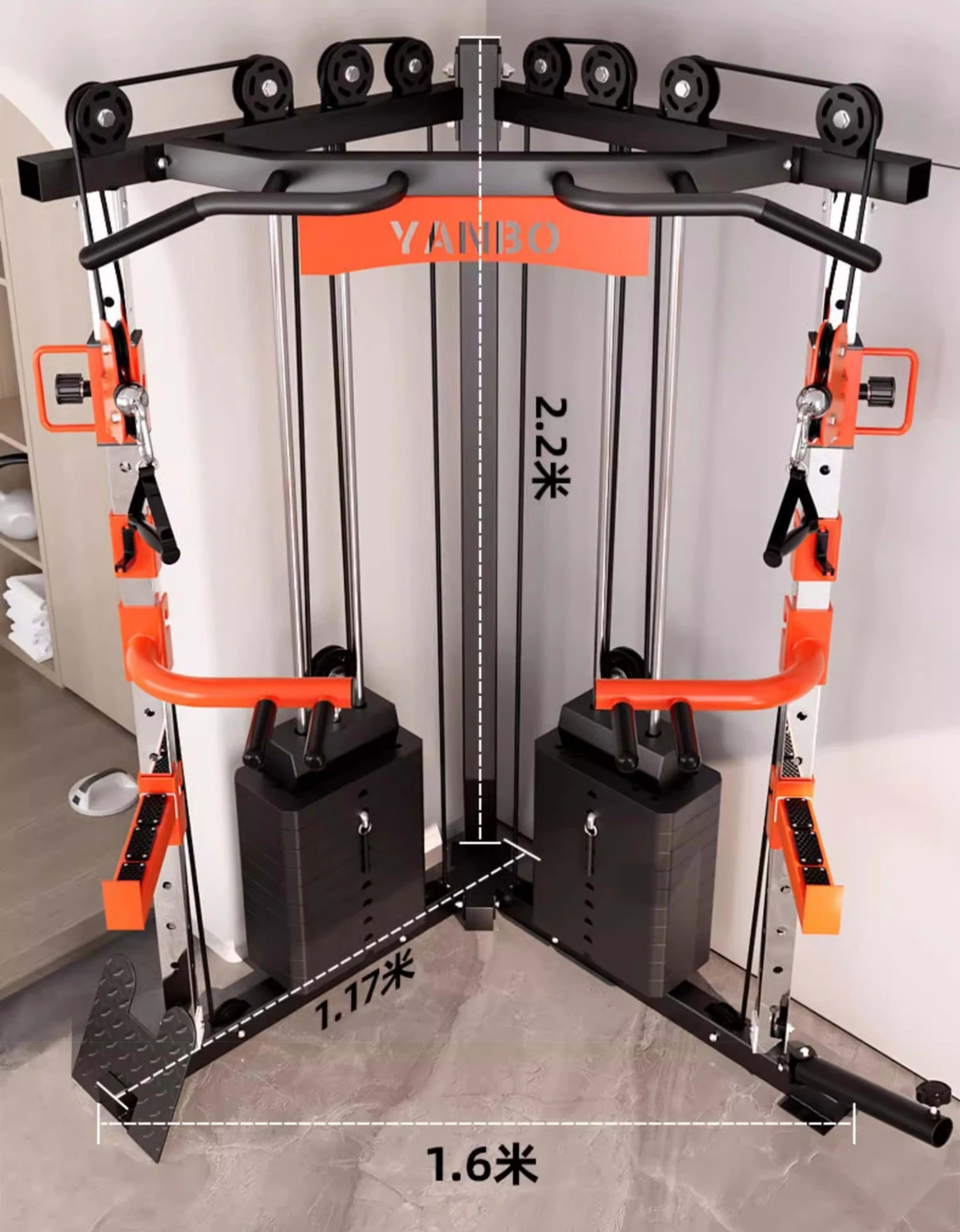 Multifunctional Squatting Frame, Gantry Frame, Household Fitness Equipment, Small Bird Comprehensive Trainer, New 3