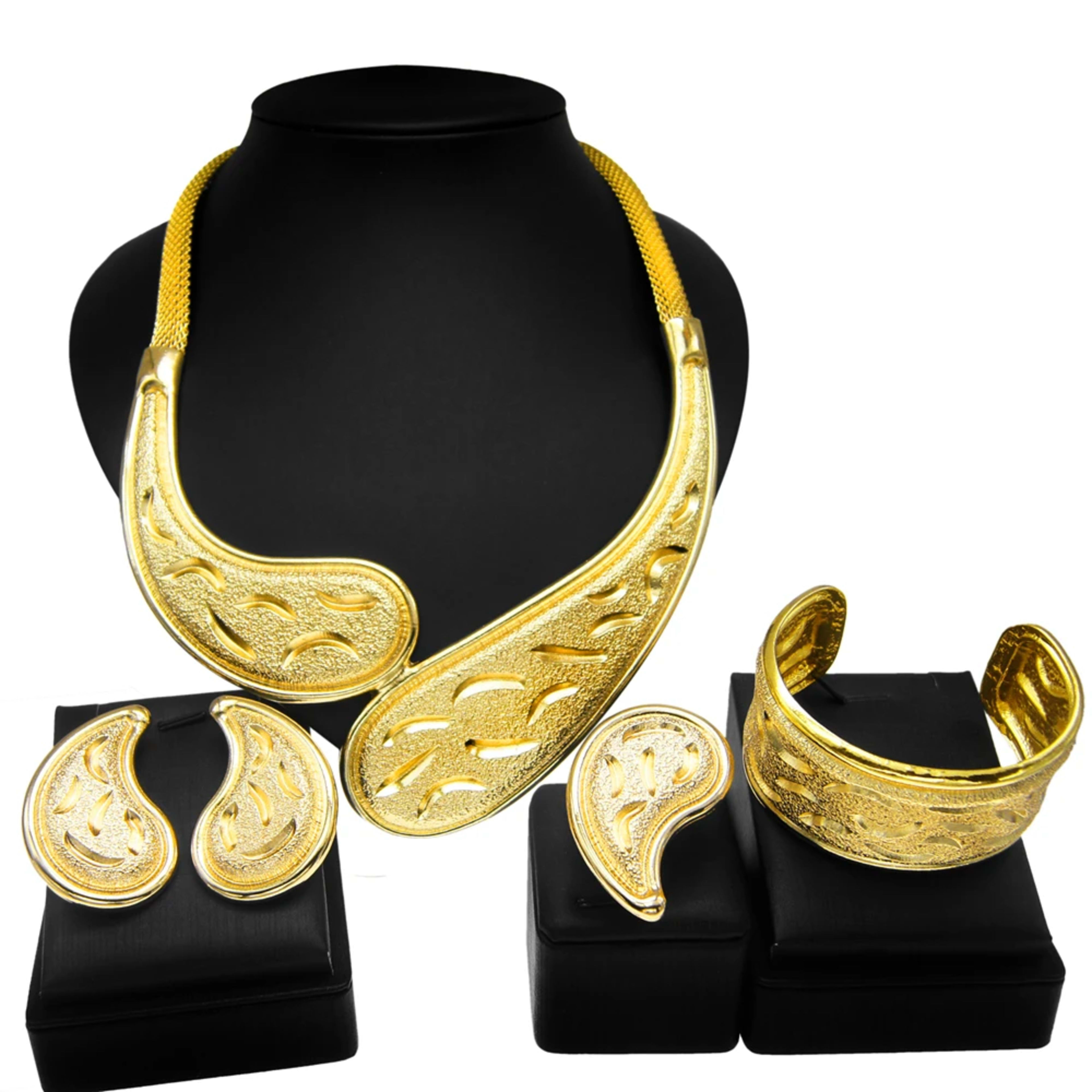 Jewelry For Women Necklace Rings Earrings Bracelet Set Fashion Simple Pendant Everyday Wear Nigerian Weddings  Jewelry G 8