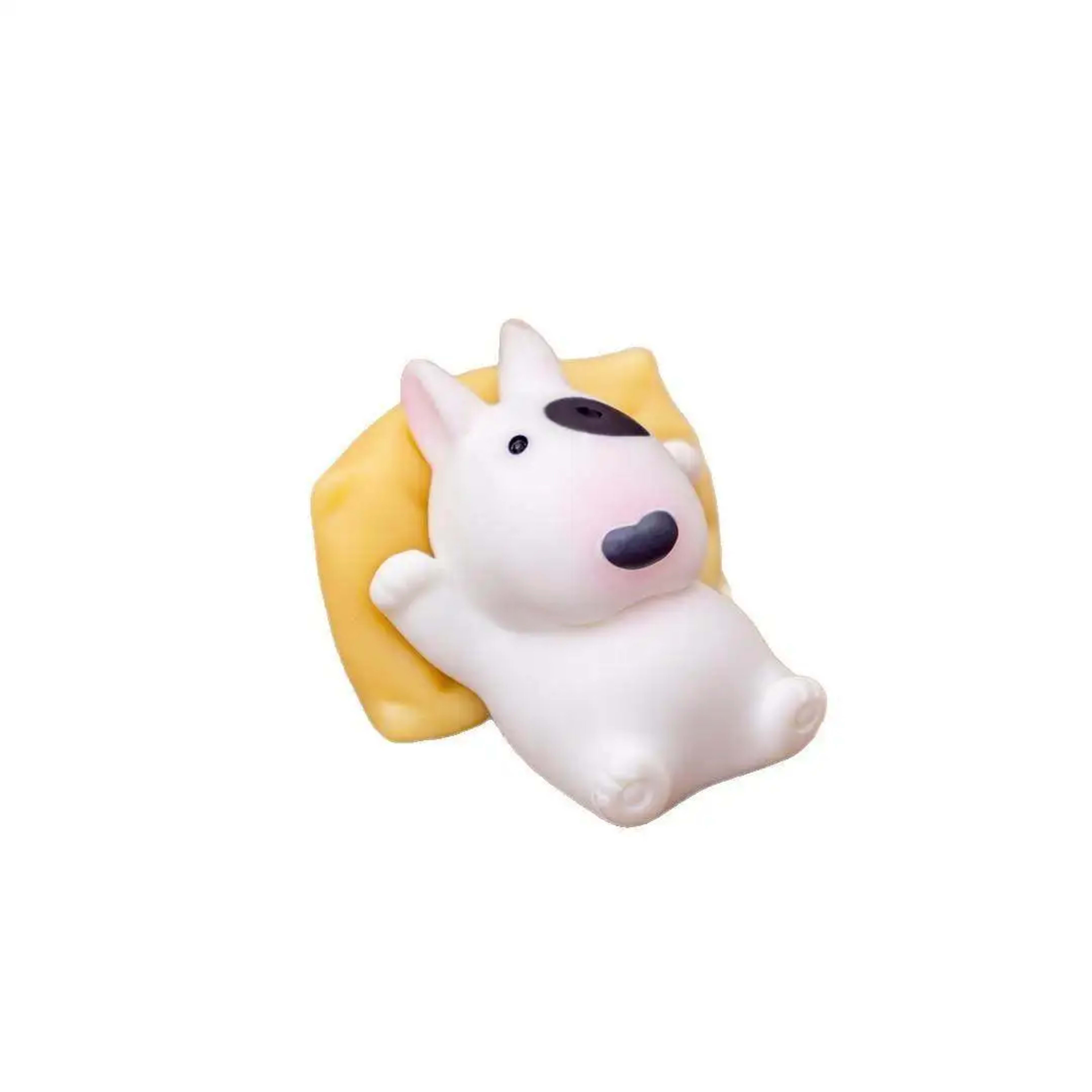 Bull Terrier Universal Car Accessories Interior Adorable Dashboard Figurine with Relaxed Pose Ornament for Tesla BMW Hyu 6