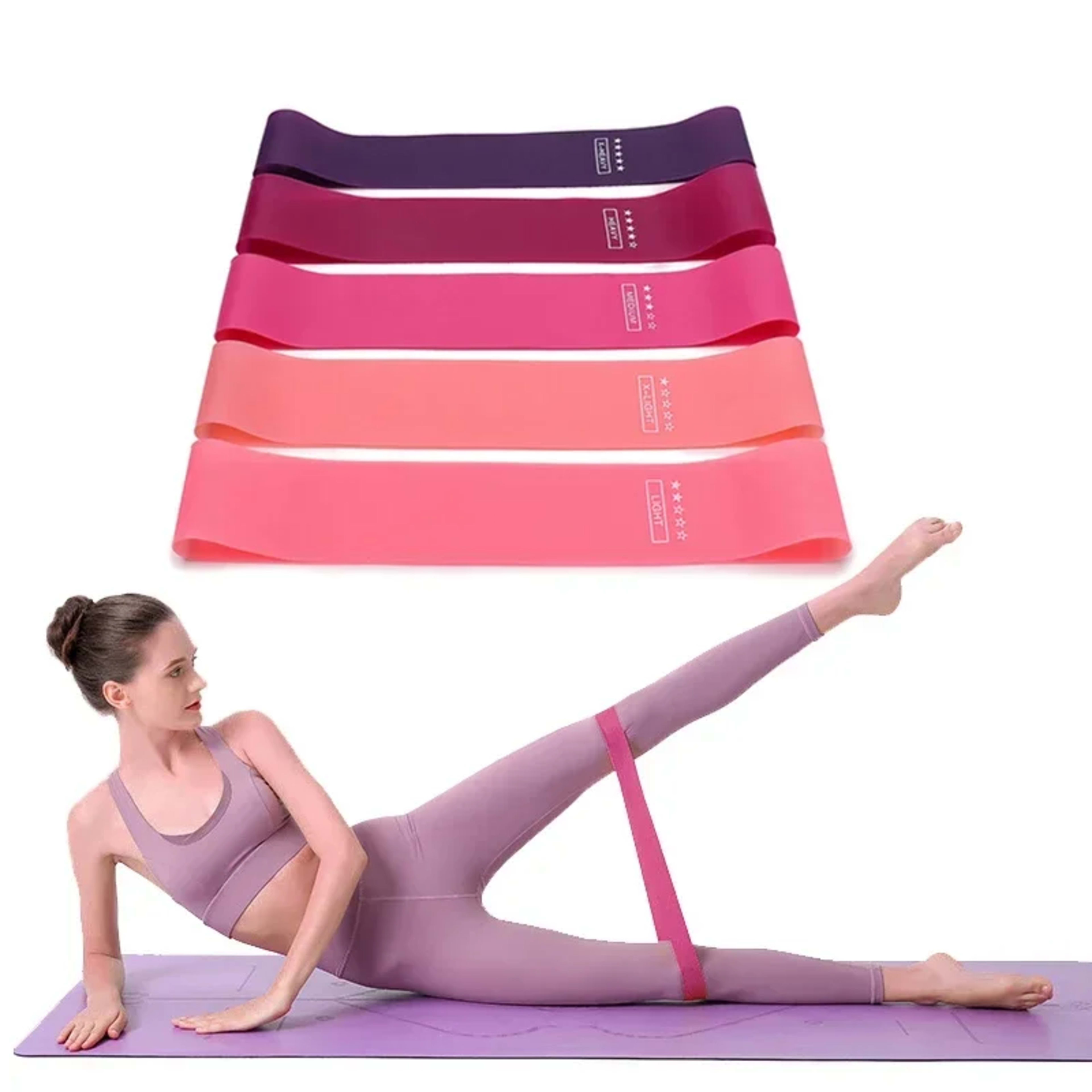 Portable Fitness Workout Equipment Rubber Resistance Bands Yoga Gym Elastic Gum Strength Pilates Crossfit Women Weight S 1