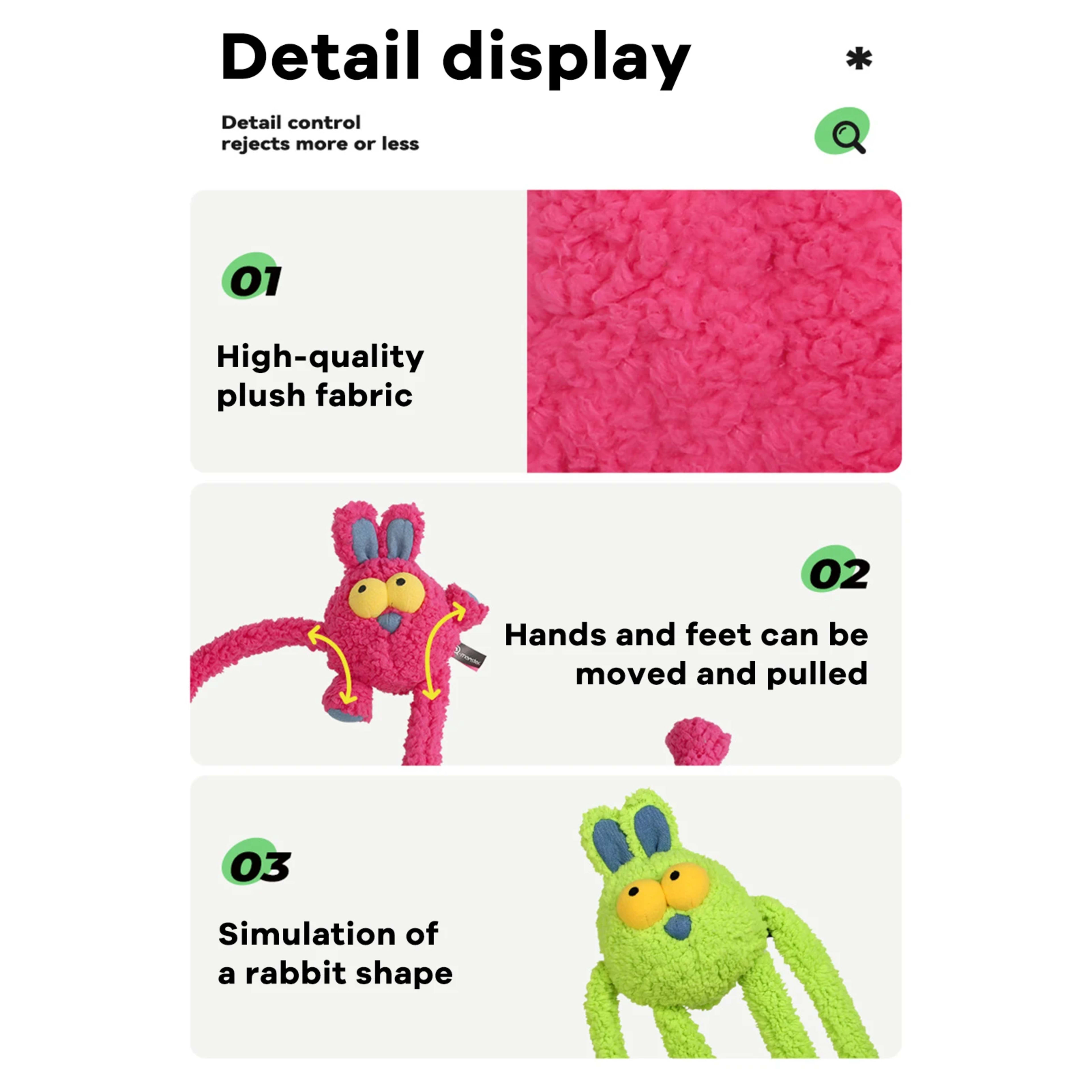 Pet Dog Chew Toys Squeaky Plush Sounding Toy Dogs Funny Sounding Interactive Pull Plush Dogs Toys For Training And Enter 5