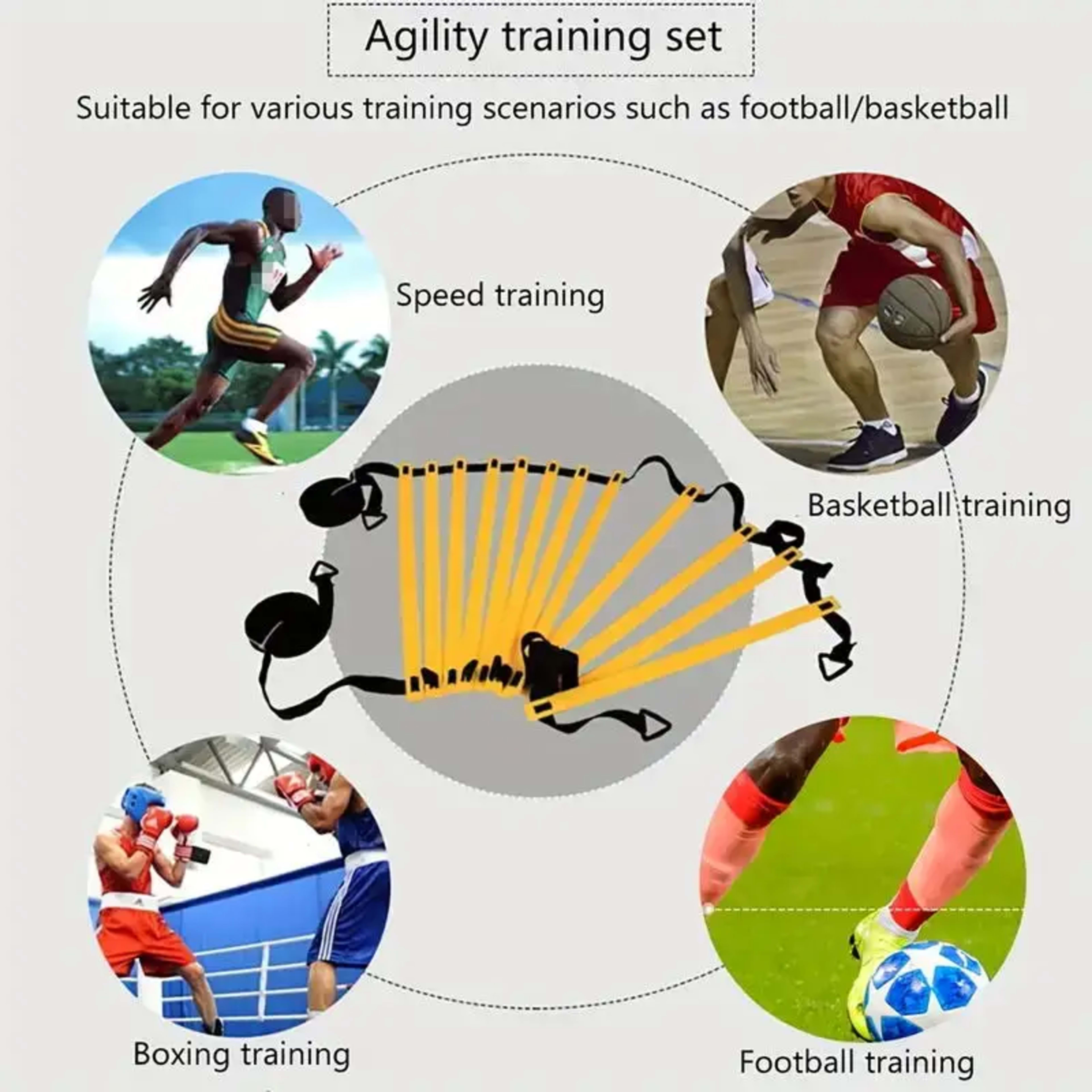 1set Football Soccer Training Equipment Fitness Speed Training Resistant Parachute Chute Running Umbrella 6