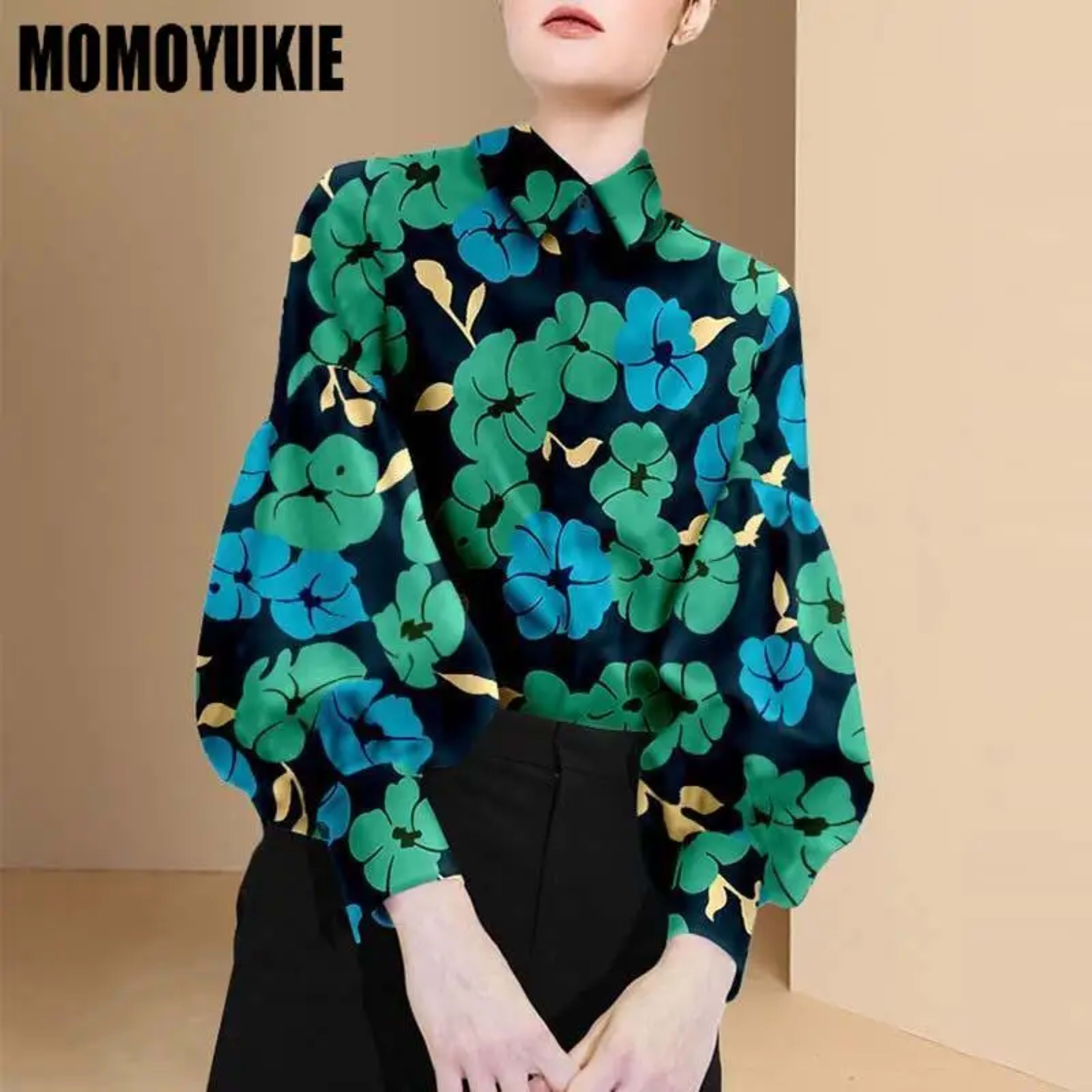 blusas mujer de moda 2022 summer Top female women shirts Women's plaid printed shirt Blouses tops Long sleeve Chic woman 3