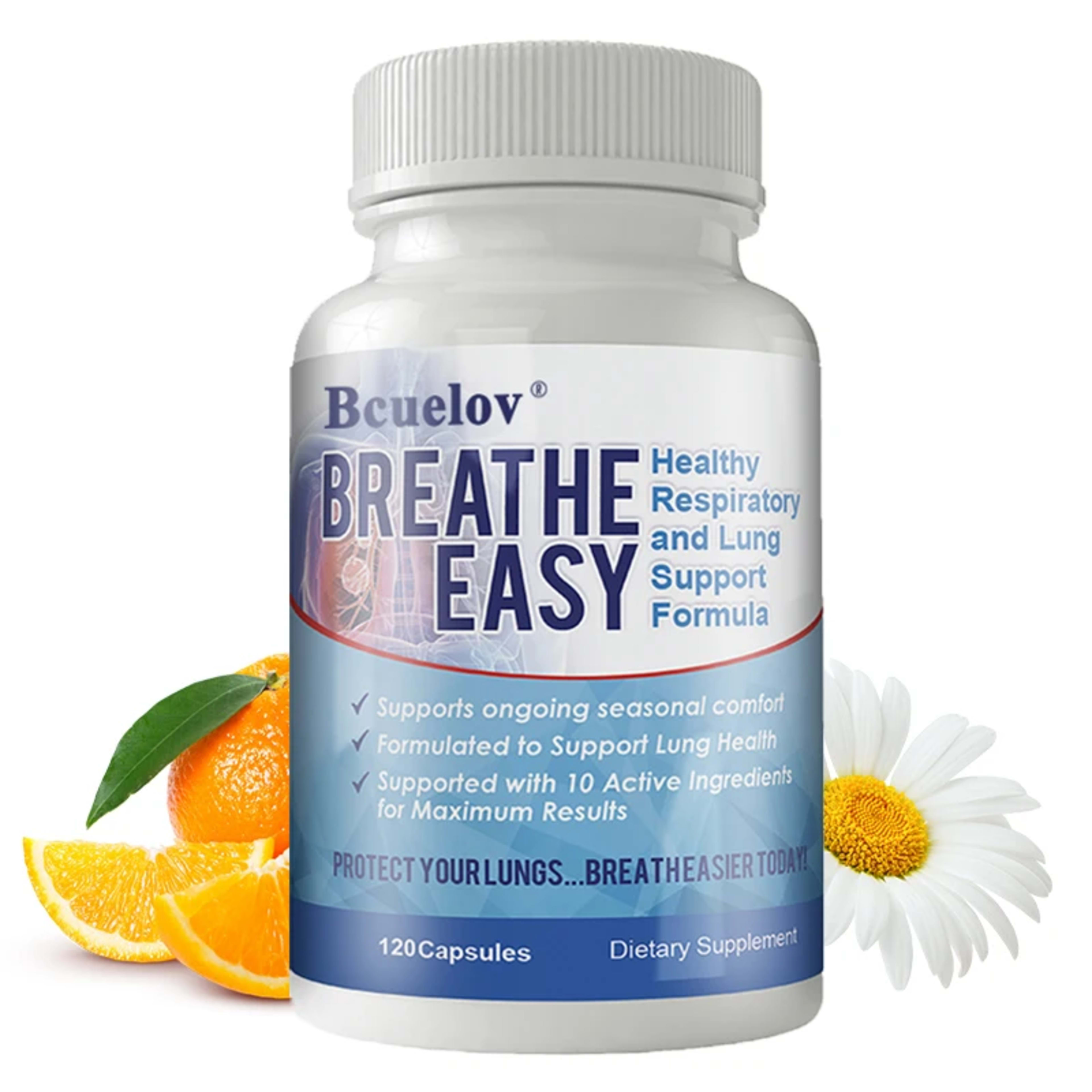 Lung Health Supplements - Helps Strengthen Comfort To The Lungs and Bronchial System Supports Clear Lungs and Easy Breat 1