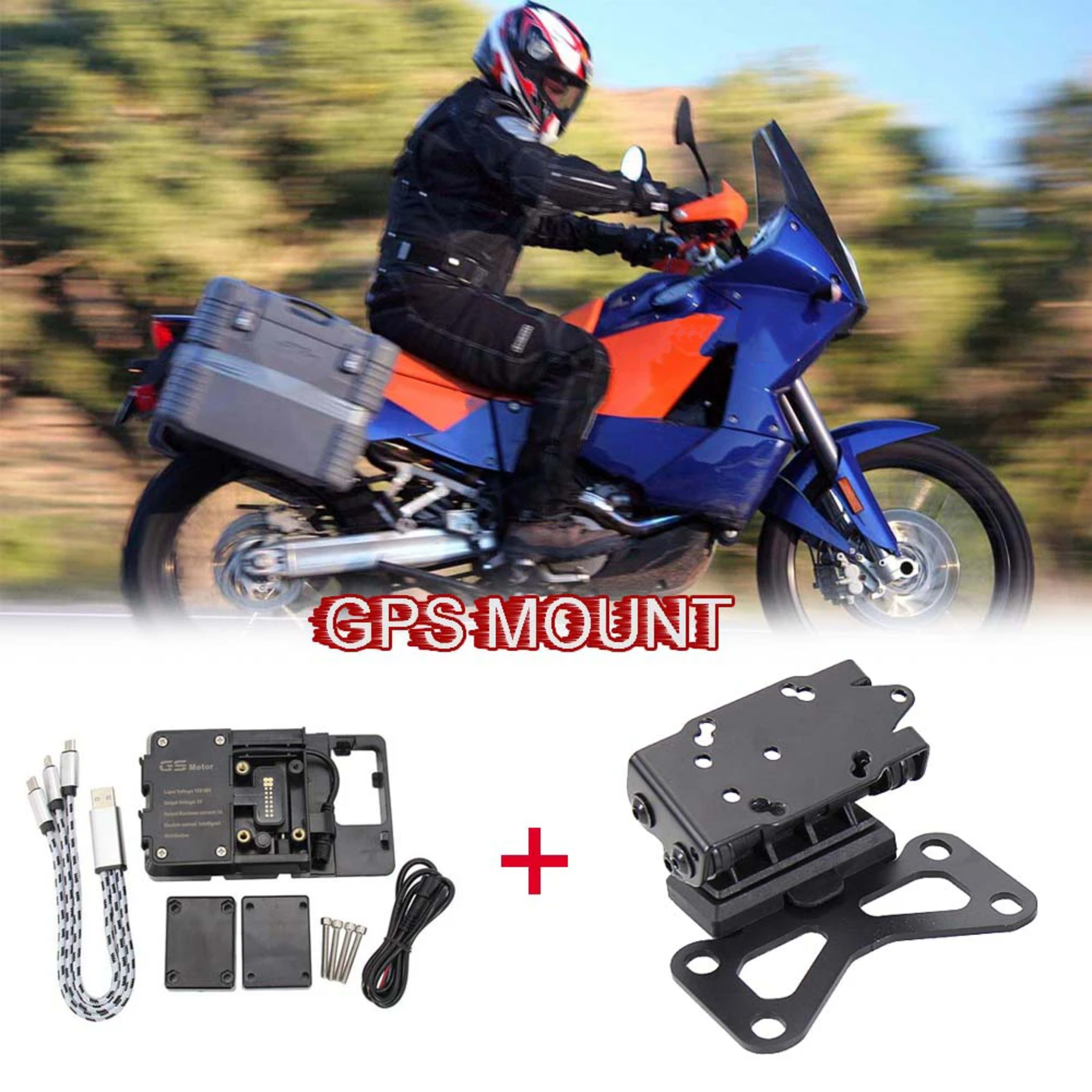 For 990 Adventure 2006-2011 2010 2009 2008 Motorcycle Accessories Front Phone Stand Holder Phone GPS Navigaton Plate Bra 1