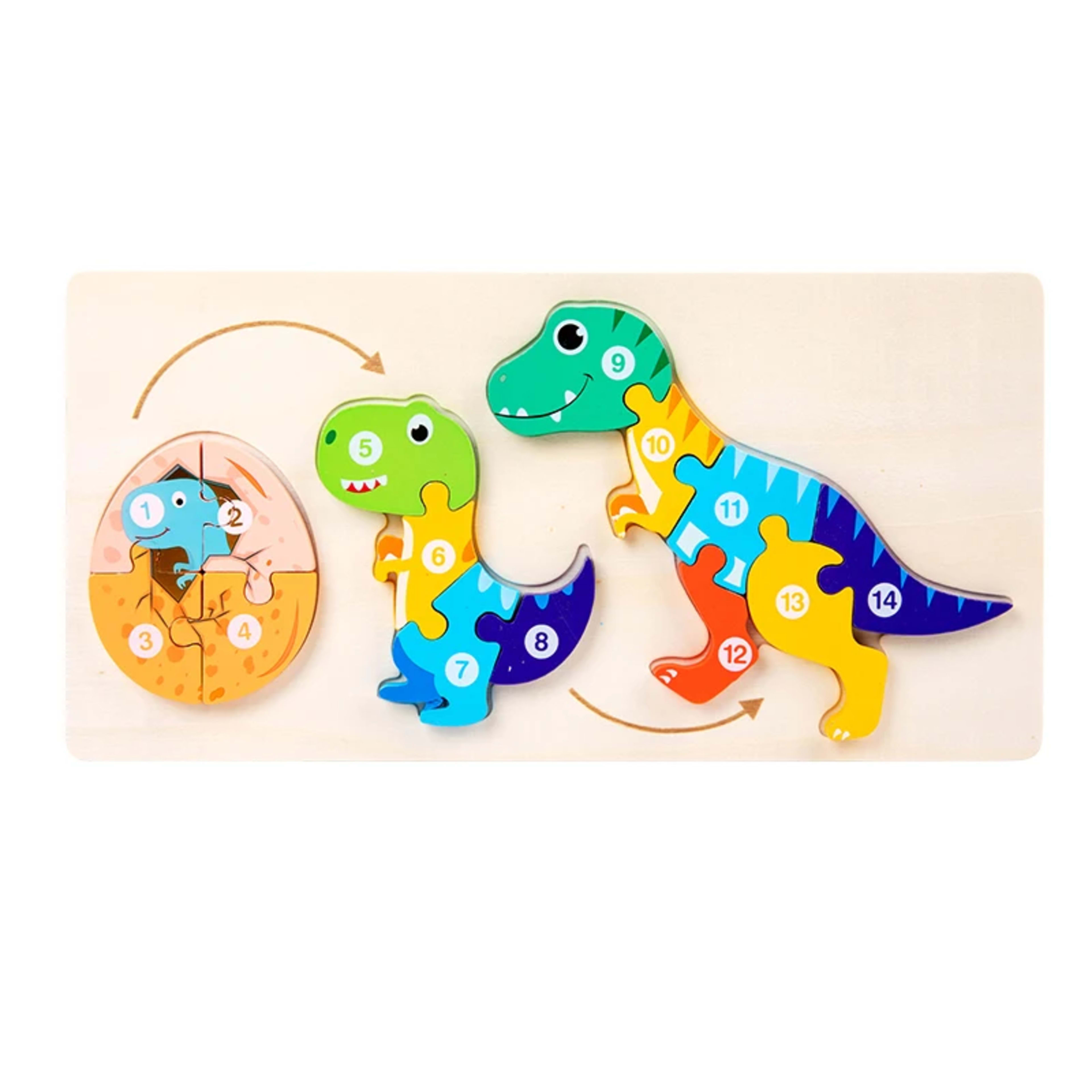 Baby Toy Wooden 3D Puzzle Toys Life cycle puzzle Cartoon Jigsaw For Children Baby Early Education Intelligence for Kids 8