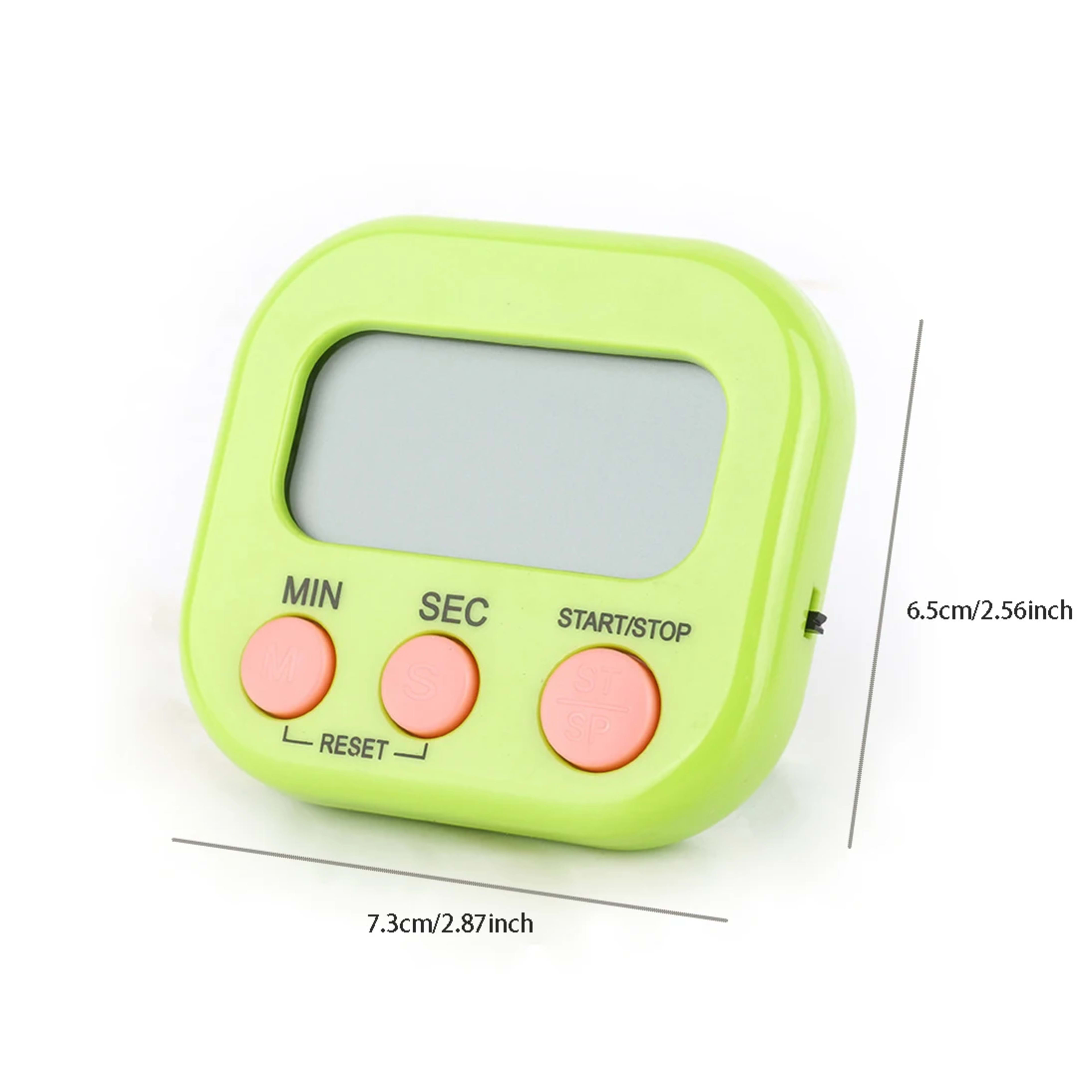 Digital Kitchen Timer for 99 minutes Cooking Countdown with Magnetic Tool Timing Cook Friendly Alarm Clock Counter with  5