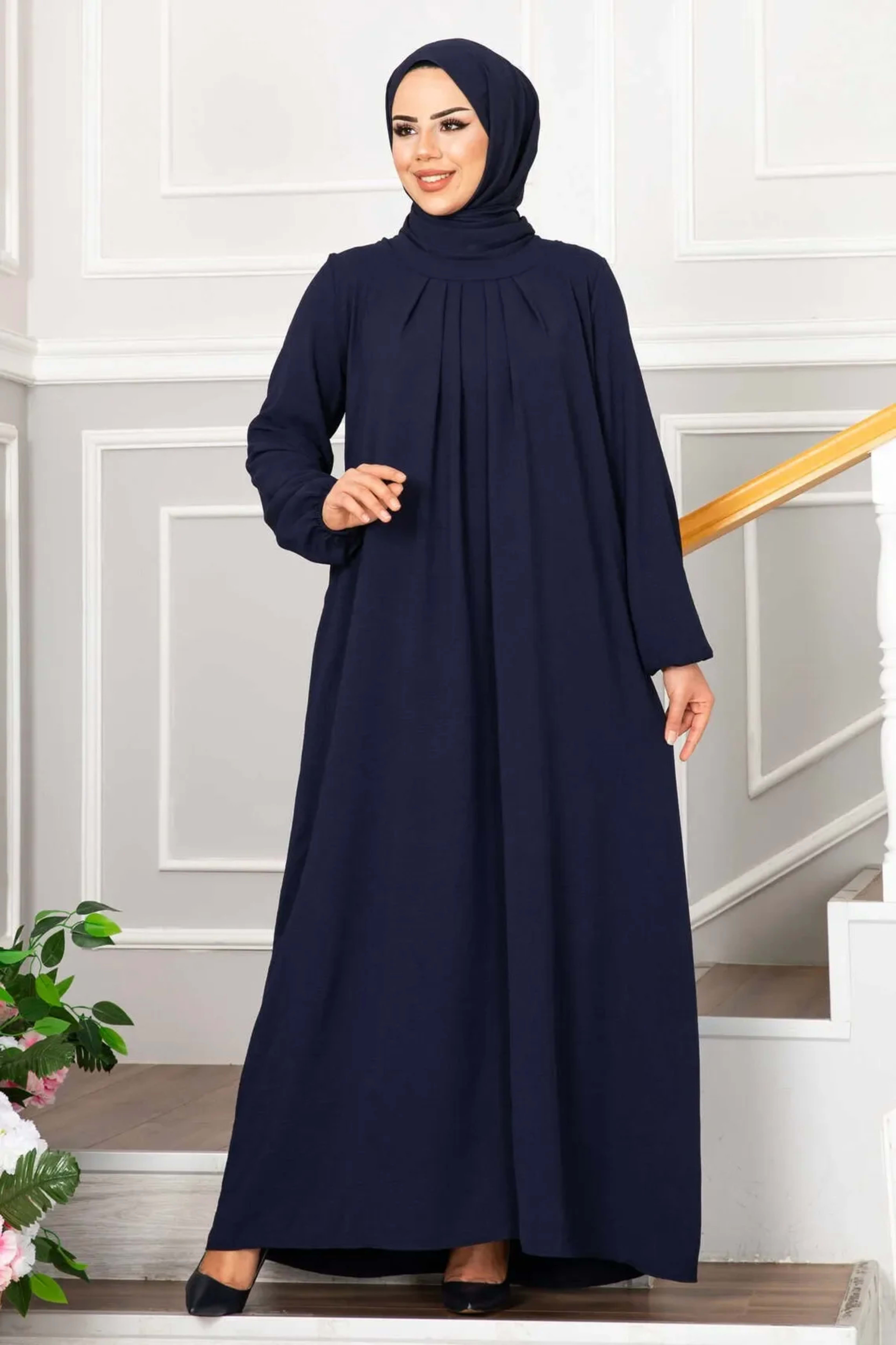 Evening Dress Women Abaya Hijab Femeles Y2K Ruched Muslim Dress Turkish Robe Kaftan Islamic Clothes Ball Gown Jalabiya f 8