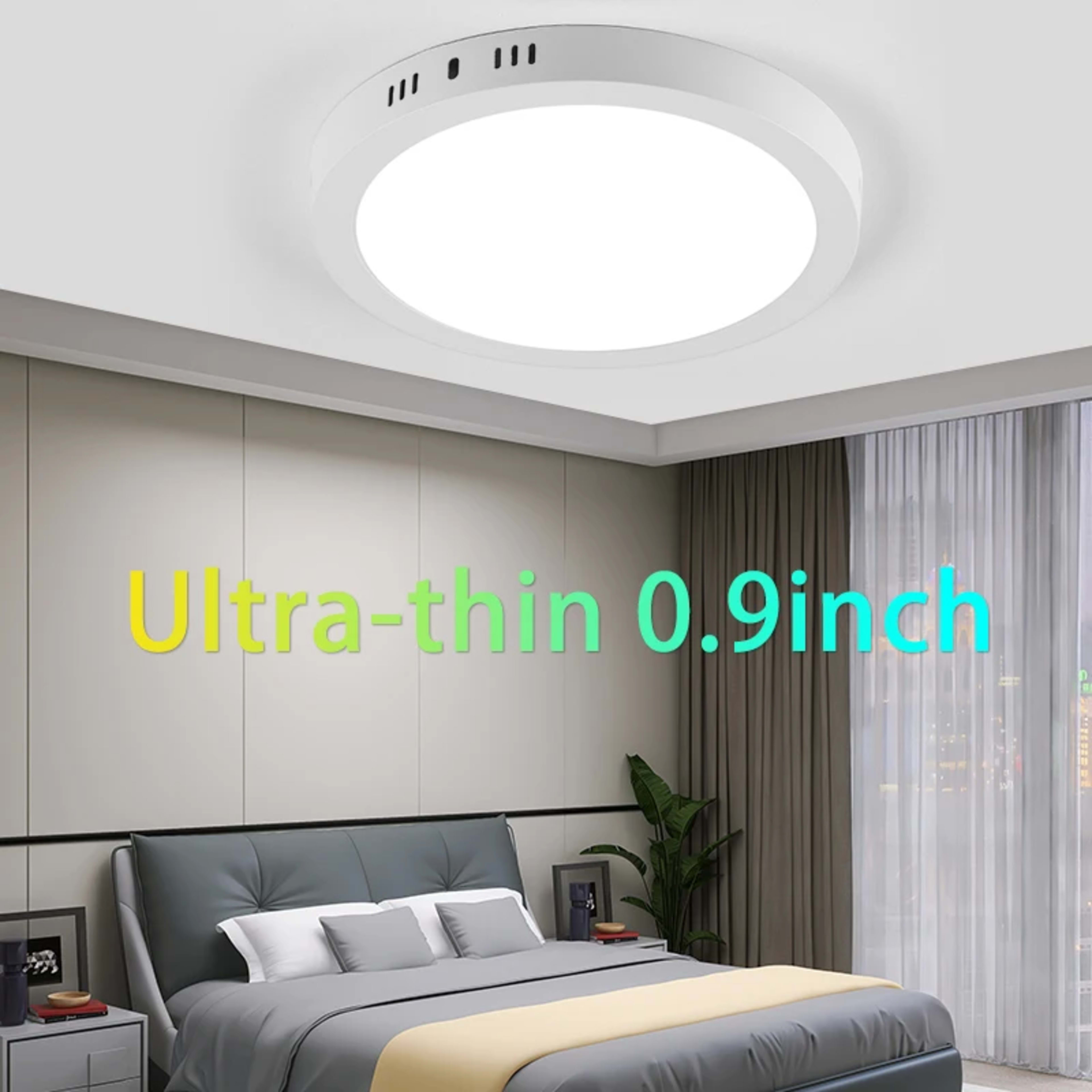 Led Ceiling Lights Fixture 110V 220V Ultra Thin Panel Lamp Led Chandelier Indoor Lightfor Living Room Bedroom Round Ceil 1
