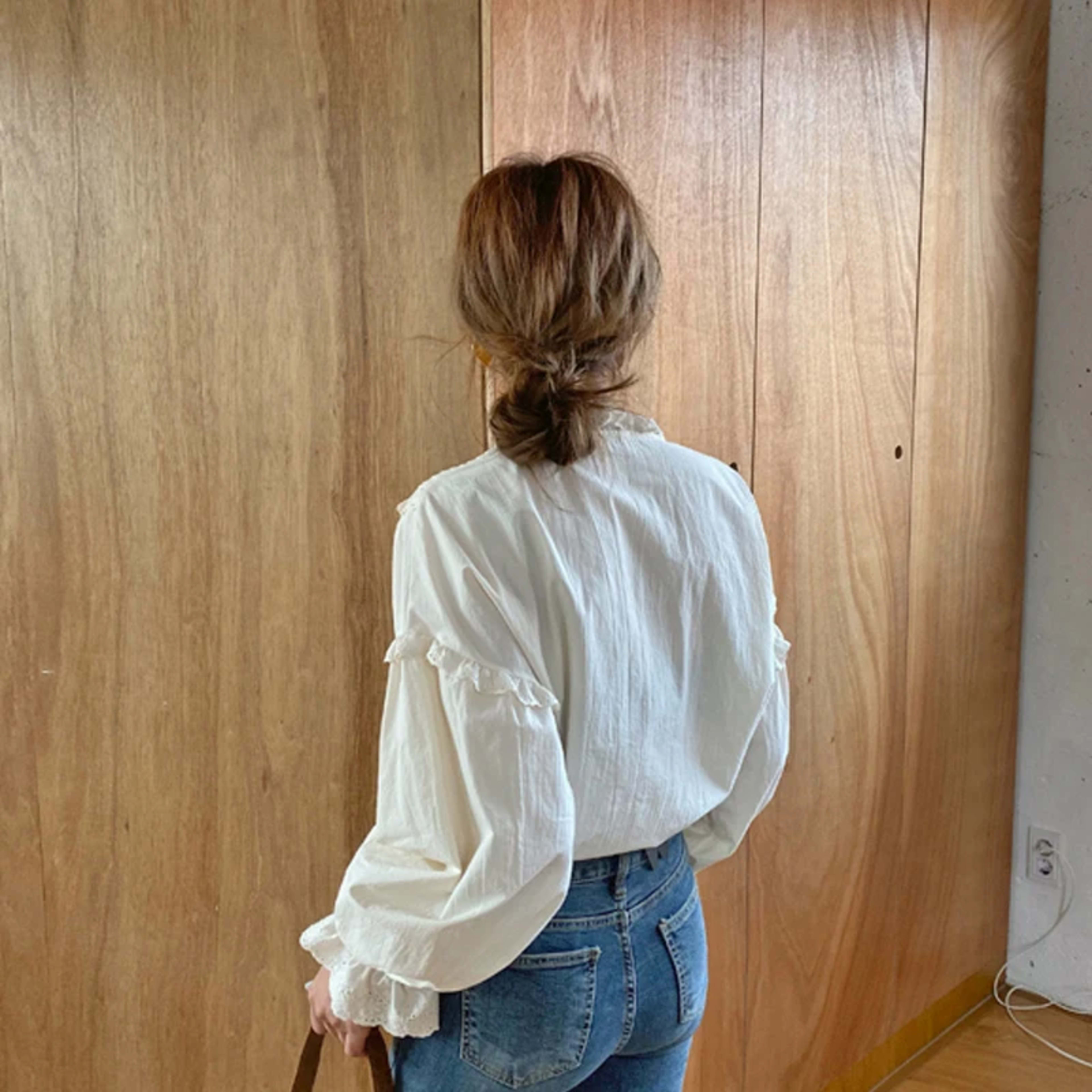 Blusas Mujer De Moda 2023 Casual Women Shirt Spring Loose Vintage Tops Korean Style Long Lantern Sleeve Women Blouse Ele 6