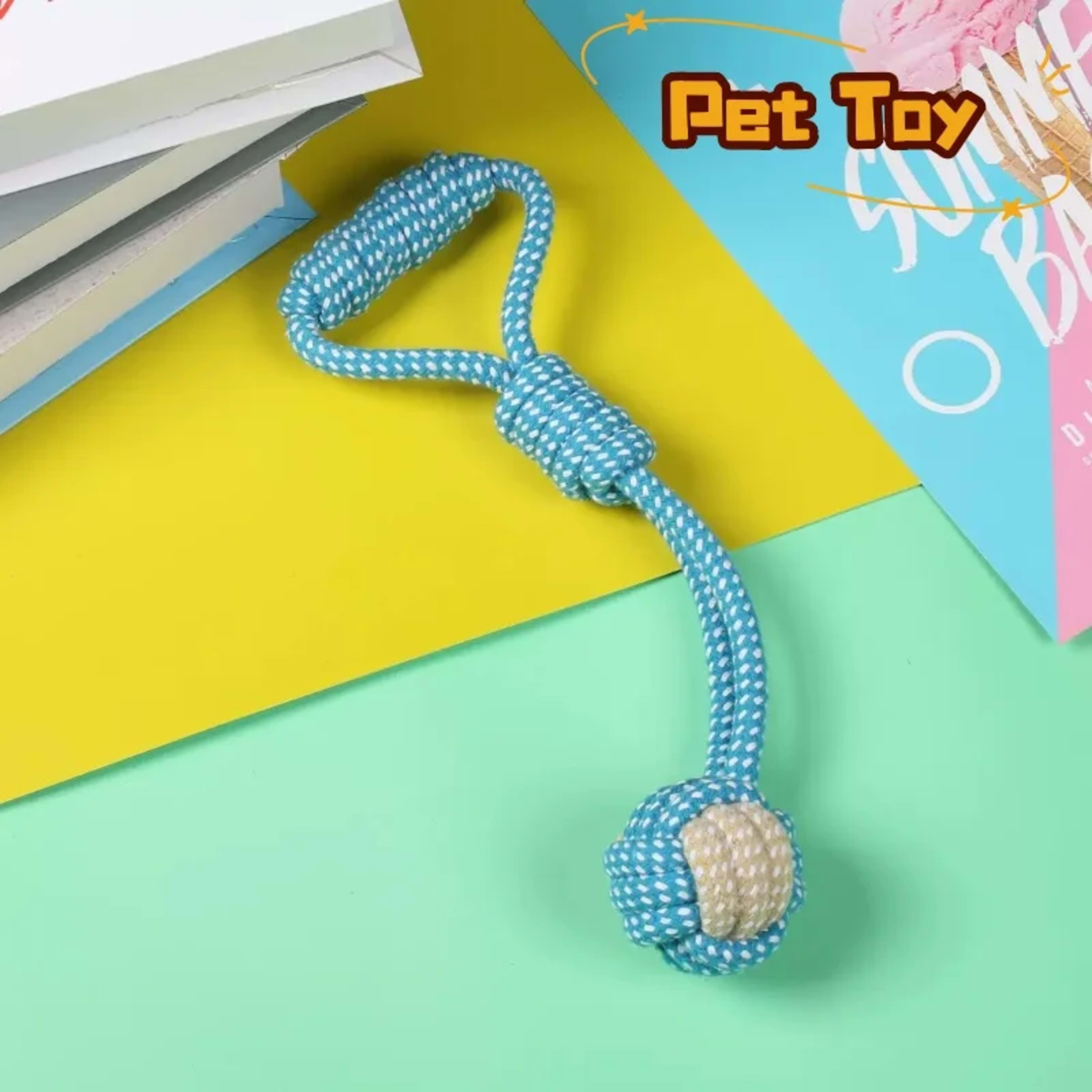 Pet Dog Toys for Large Small Dogs Toy Interactive Cotton Rope Mini Dog Toys Ball for Dogs Accessories Toothbrush Chew Pu 1