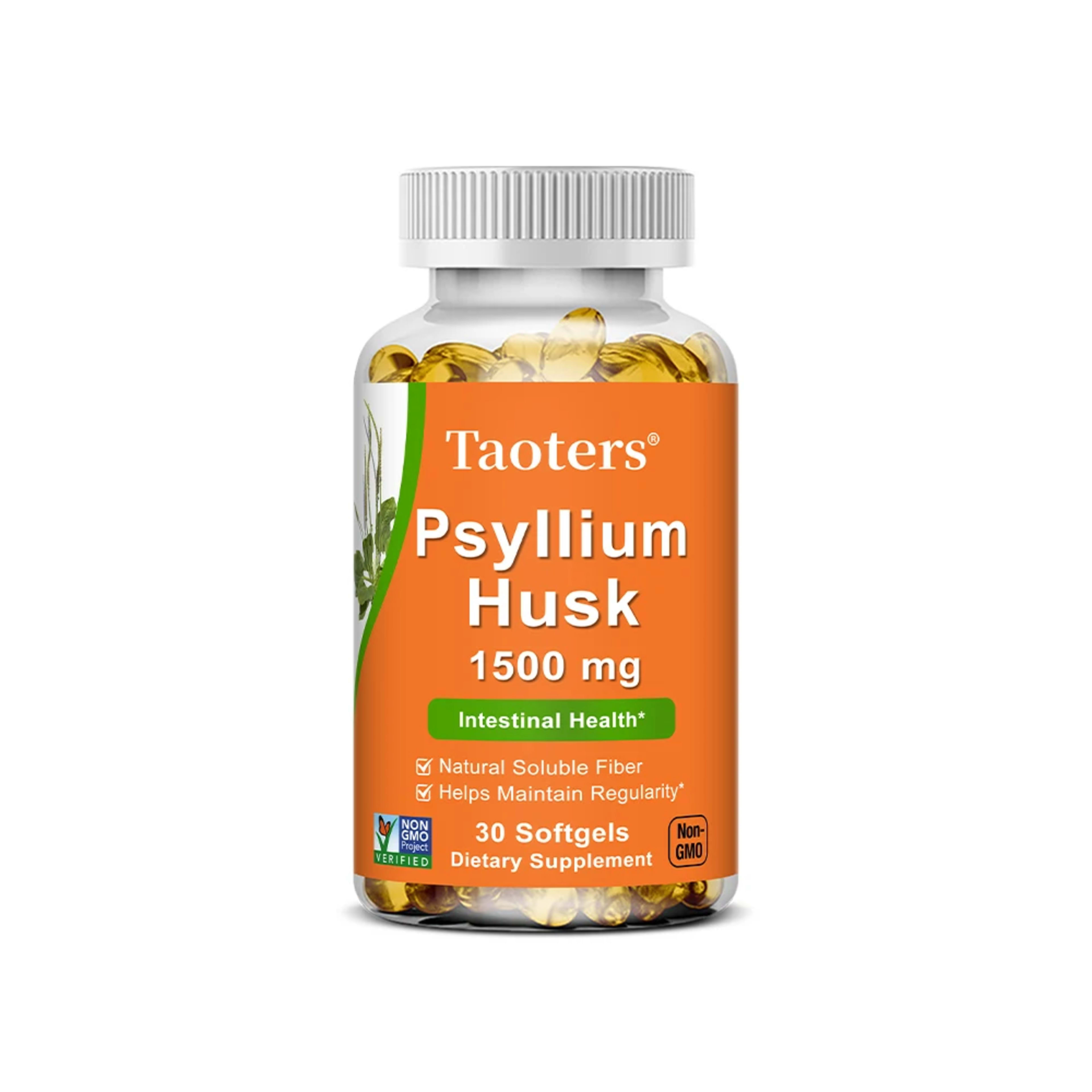Psyllium Husk Supplement-Natural Soluble Fiber,Promotes Digestion,Supports Immunity,and Promotes Intestinal Health,120 C