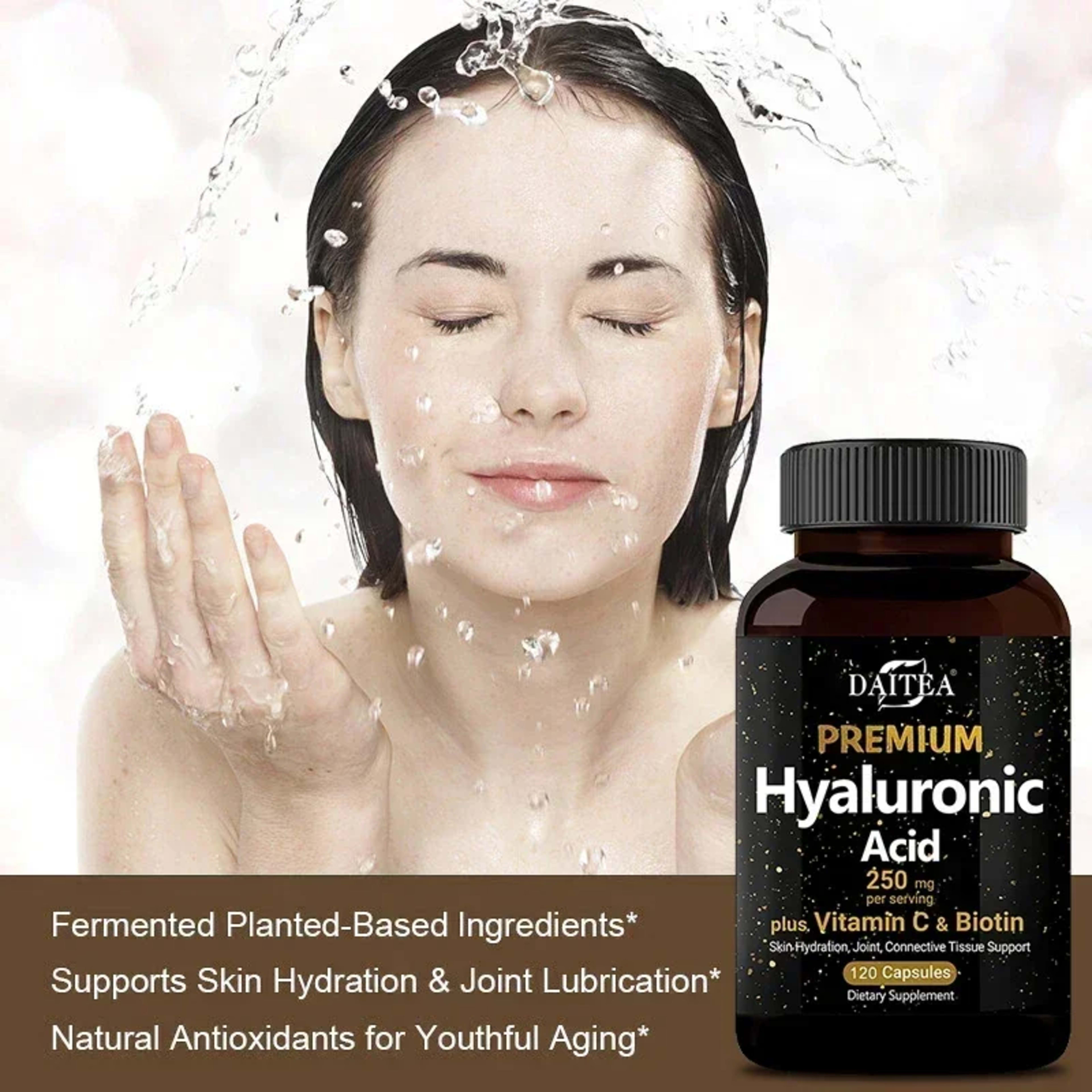 Hyaluronic Acid  Supplement | Contains Vitamin C and Biotin, Skin Moisturizing, Maintain Joint Health, Promote Hair Grow 5
