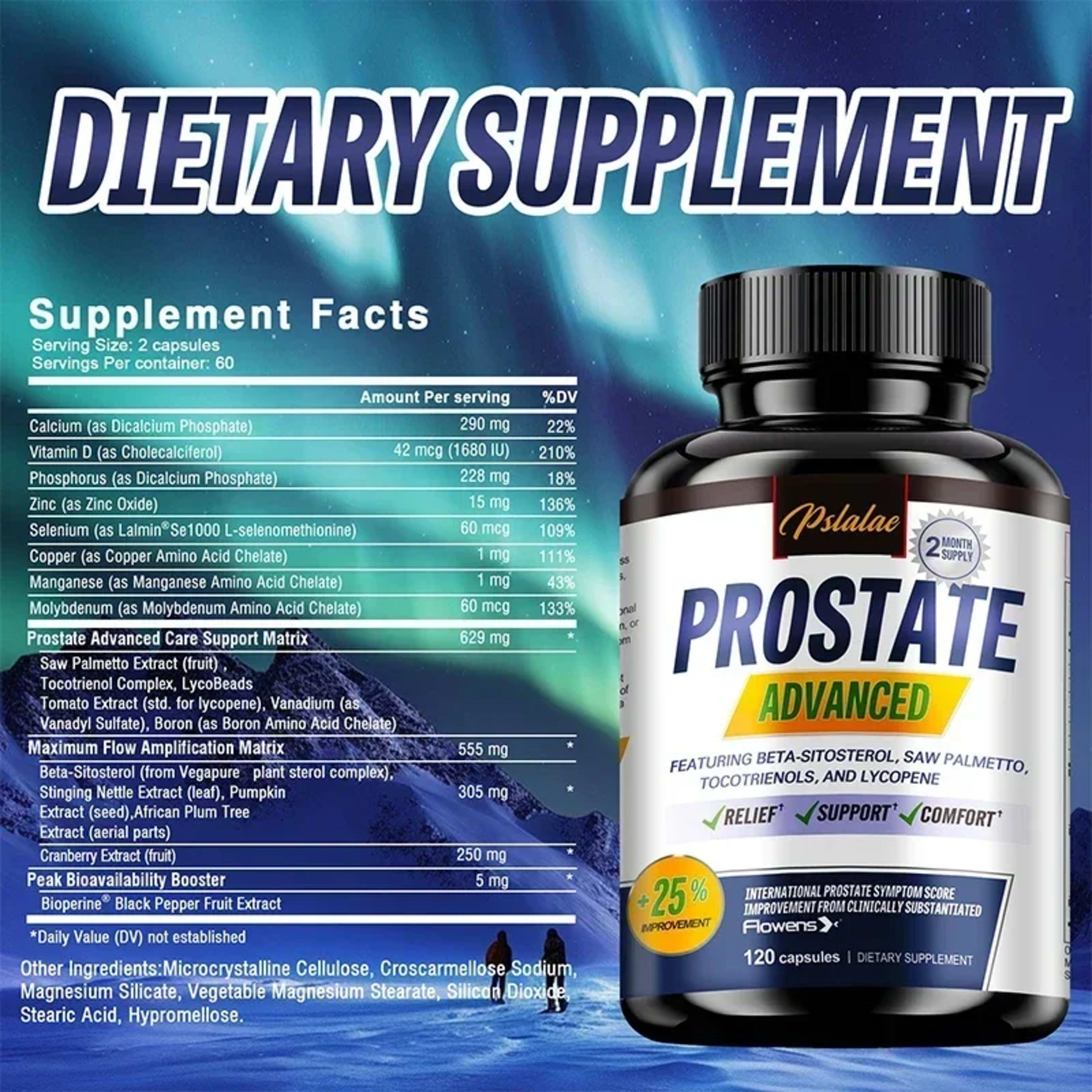 Prostate Health Supplement - Natural Saw Palmetto Extract, Supports Prostate and Hair Health,Improves Immunity 5
