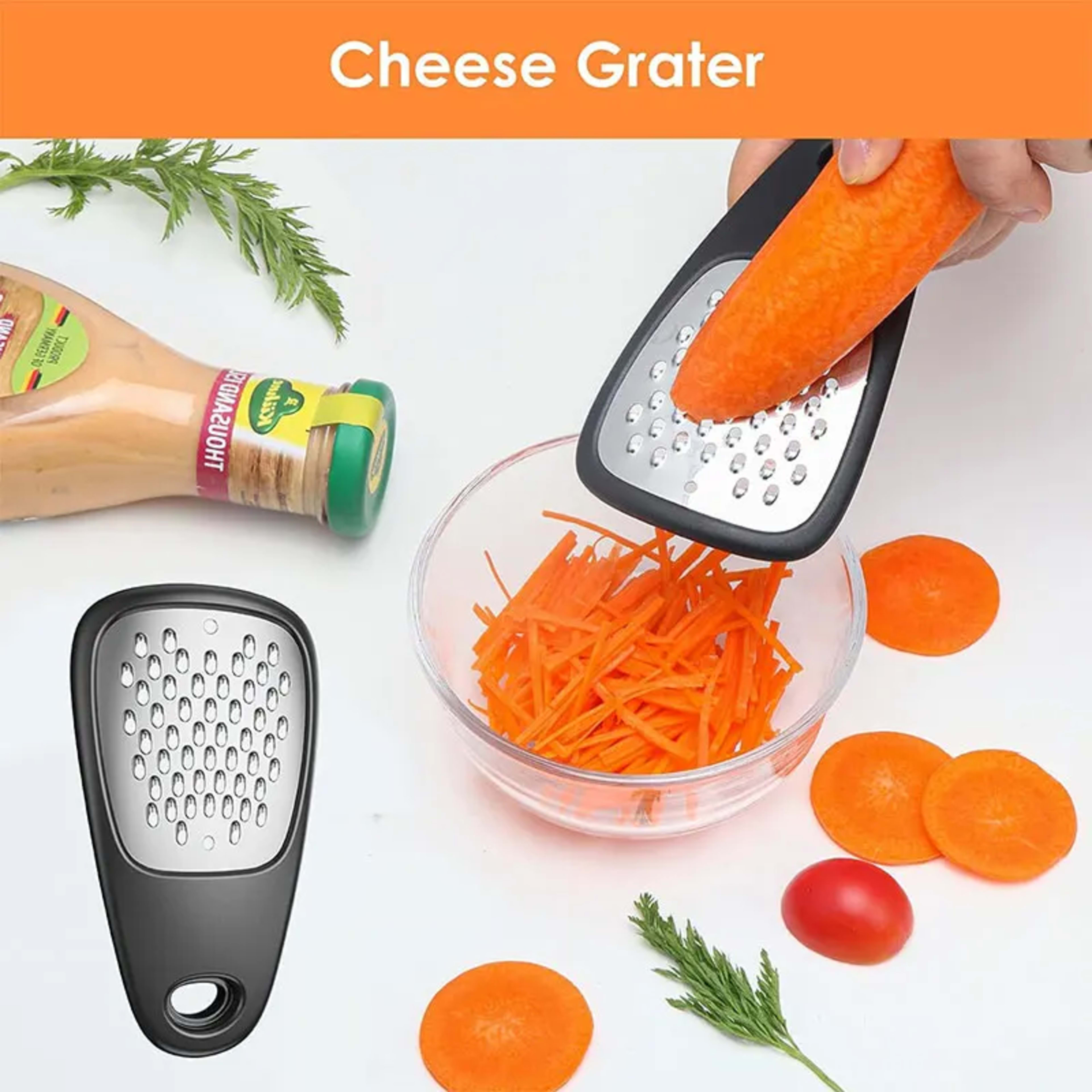 6 Pieces Kitchen Gadgets Set Space Saving Cooking Tools Cheese Grater Bottle Opener Vegetable Peeler Pizza Cutter Garlic 5