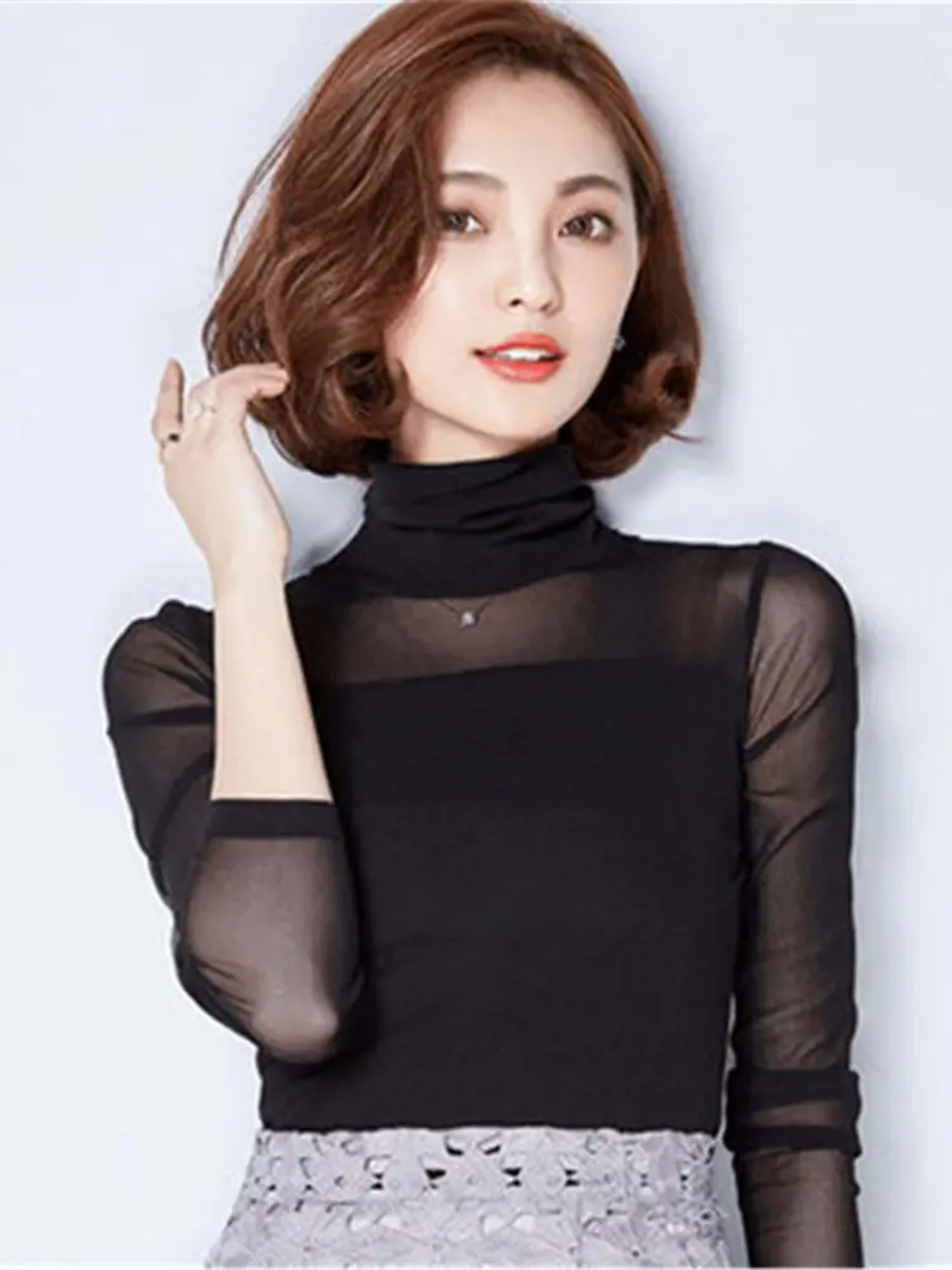 Blusas 2022 Autumn Winter Lace Blouse Fashion Crochet Lace Tops Long Sleeve Shirt Women Blouses Red Black Blue White Bas