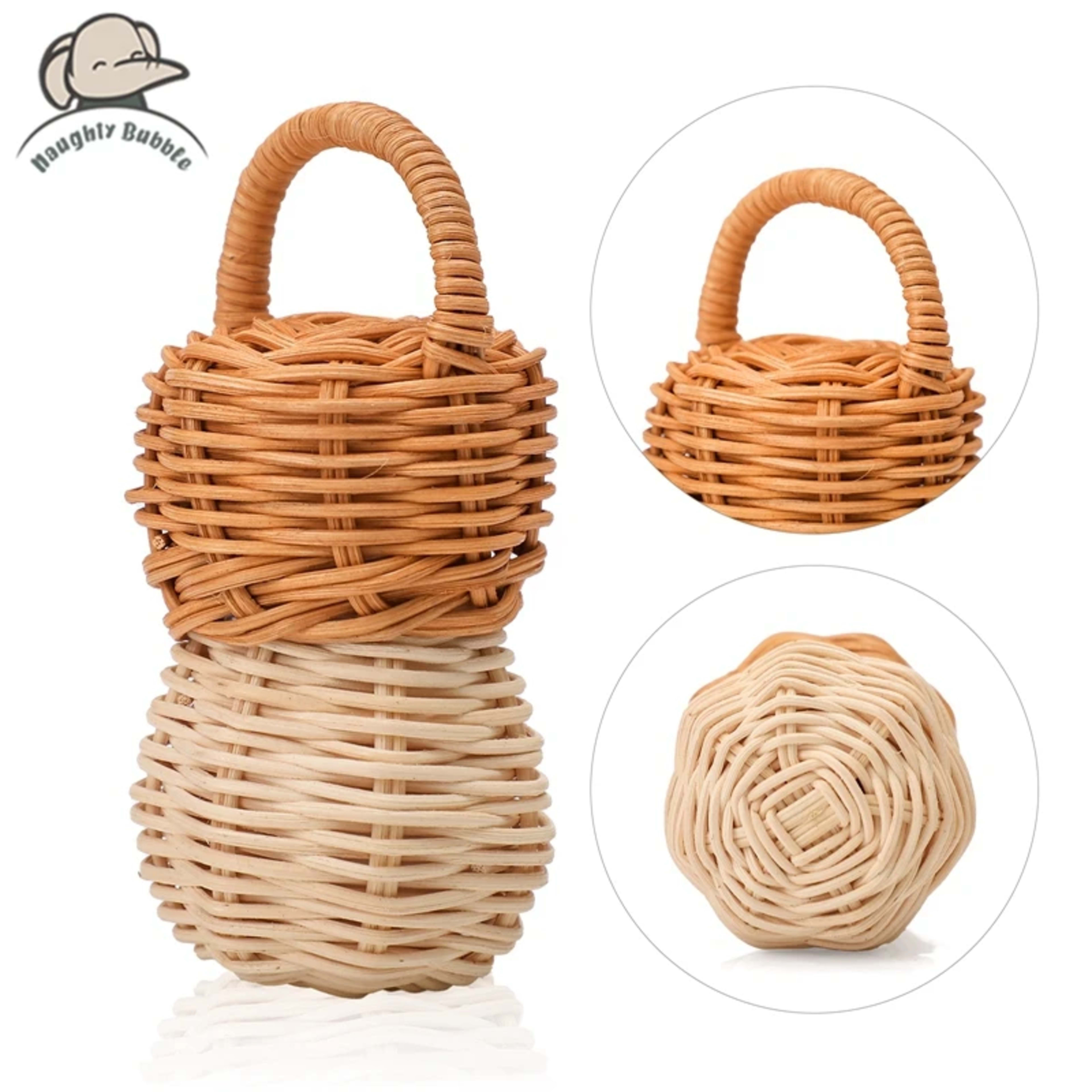 Baby Toys Rattan Pine Bell Wooden Rattan Toys Wooden Baby Rattle Rattan Toy Bell rattle Toy Baby pro Baby Comfort