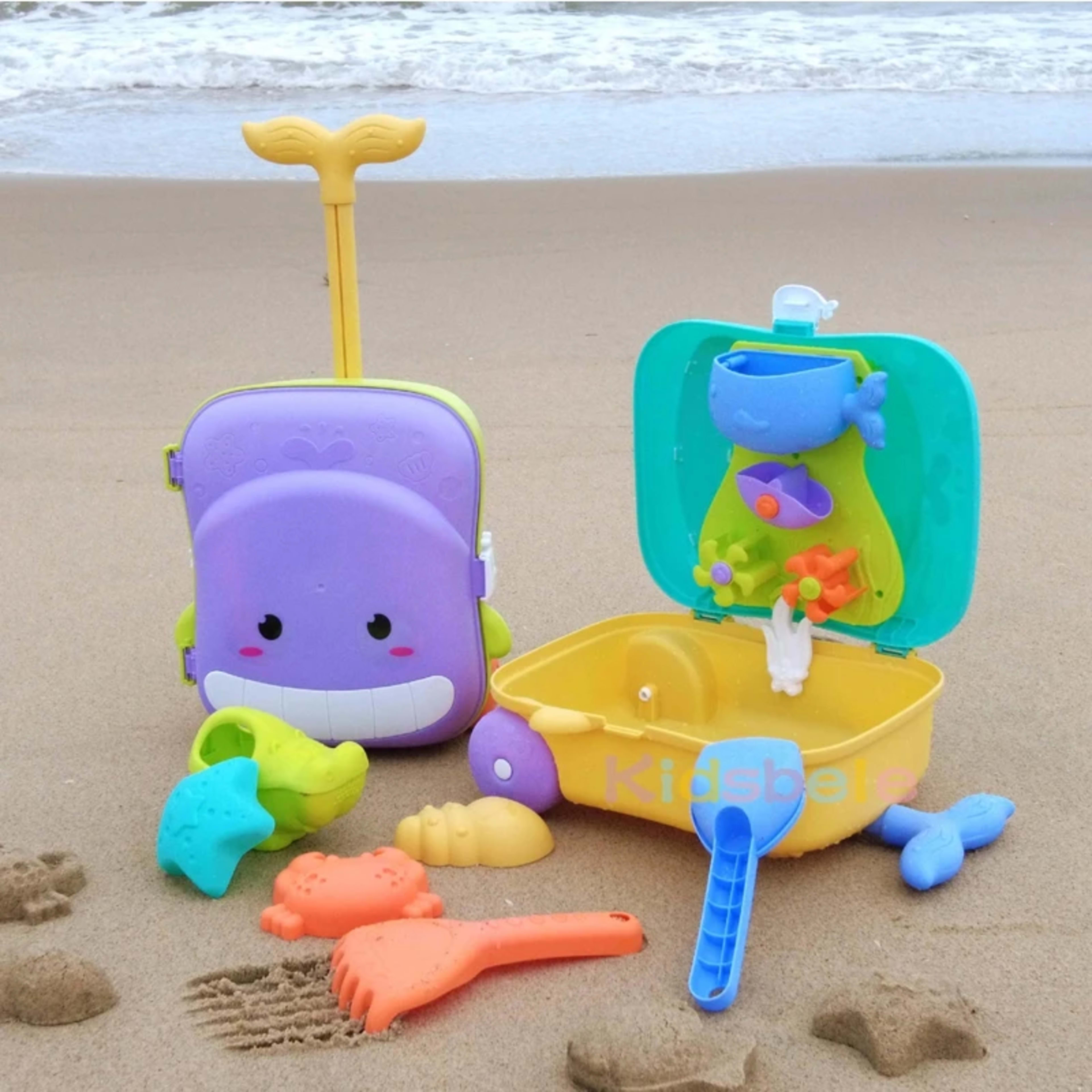 Kids Beach Toys Baby Beach Play Toys Sandbox Kit Summer Toys Beach Accessories Sand Water Game Tools Bath Toy For Baby 5