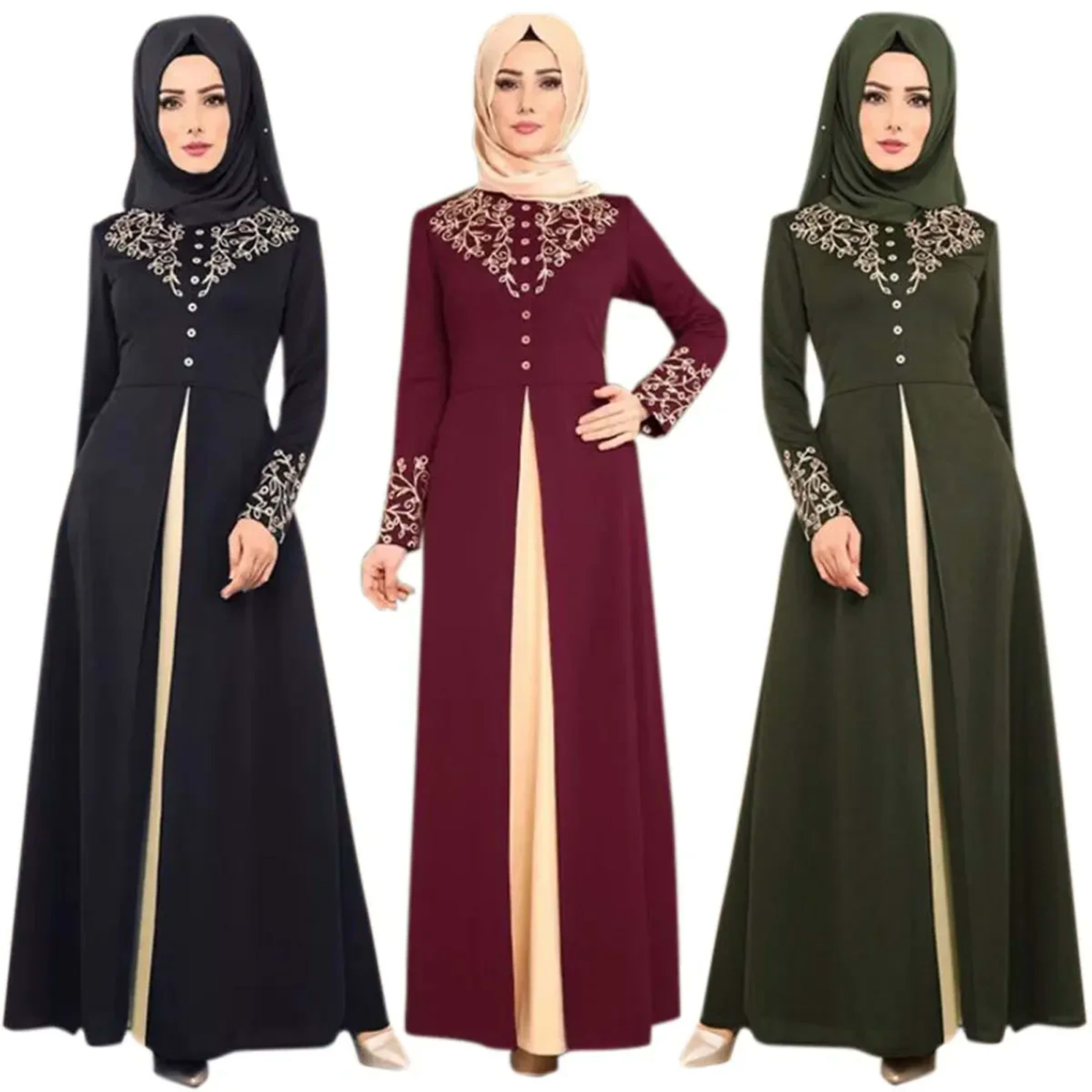 Muslim Dress Womens  Fashion Abaya Dubai  Appliques  Turkey   Women Elegant Long 1