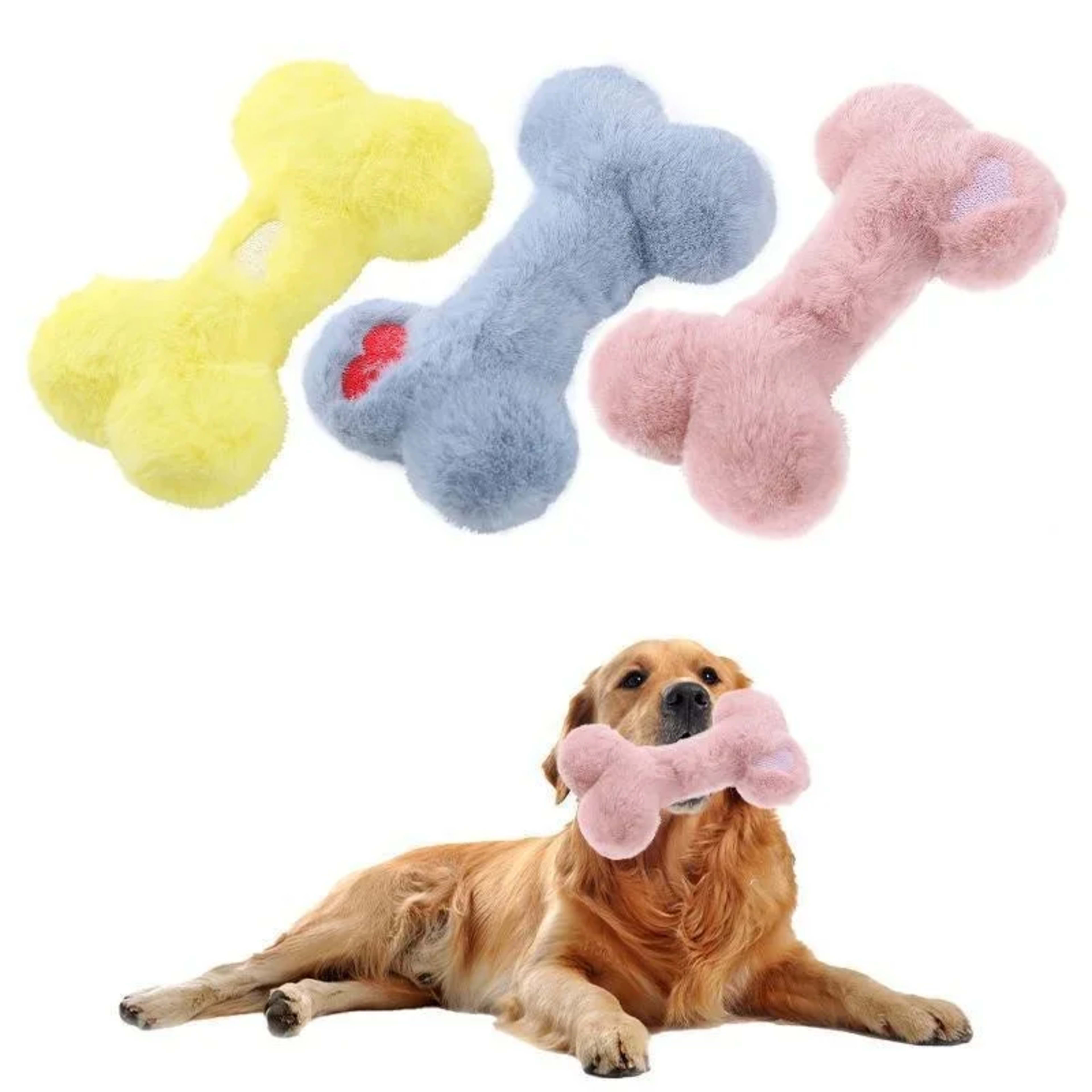 Dog Toys Bone Design Pet Plush Toy Dog Interactive Toy Cat Toy Pet Supplies  Собачьи игрушки 1